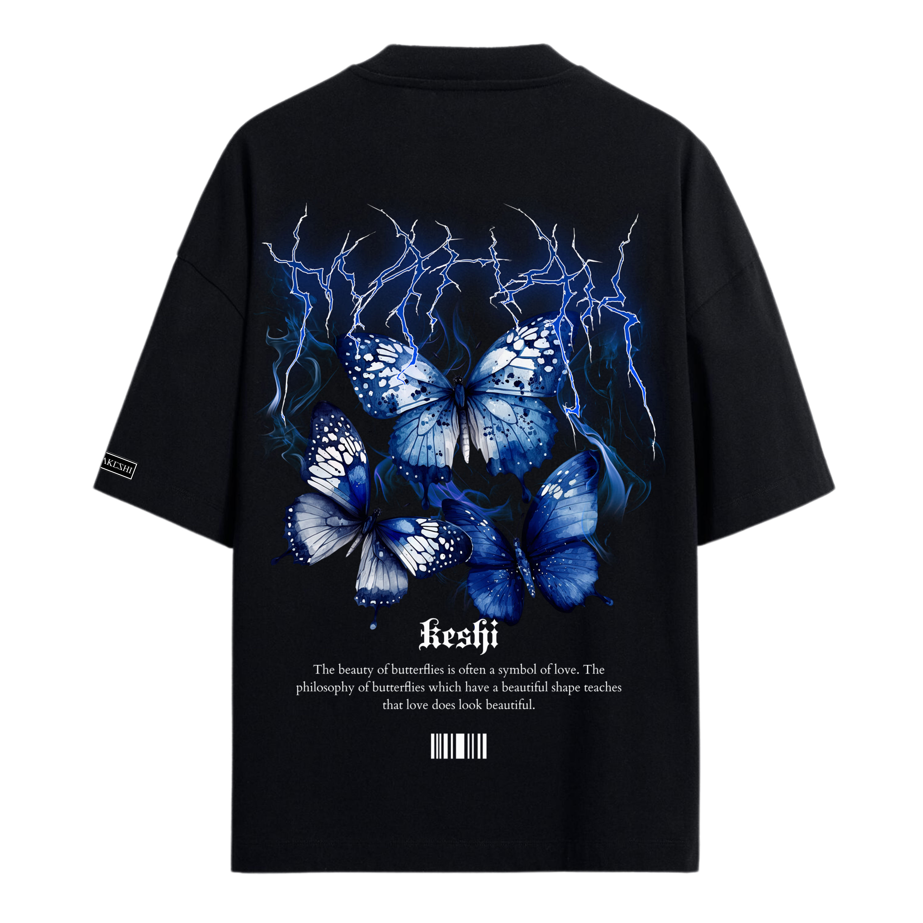 Oversized Blue Butterfly