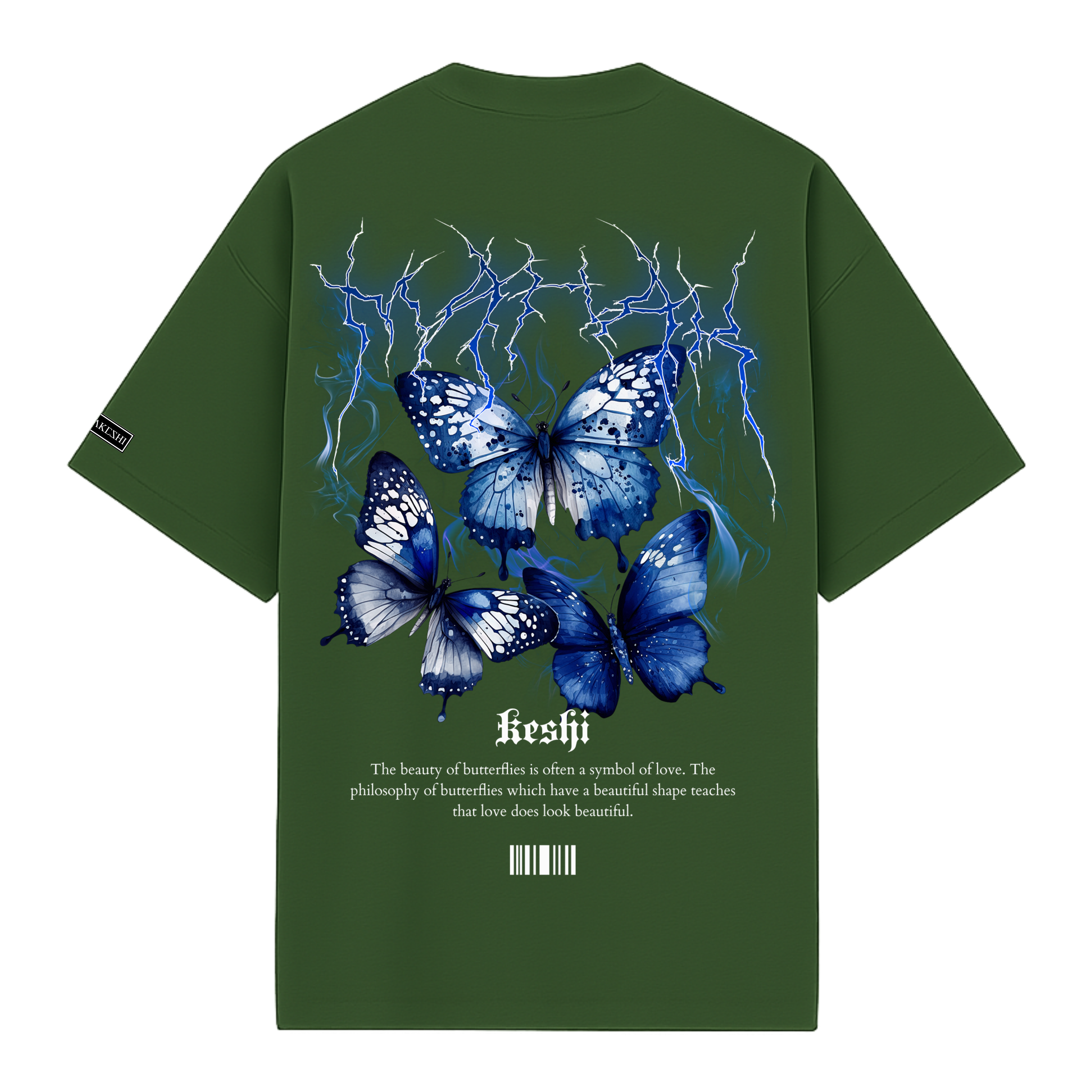Oversized Blue Butterfly