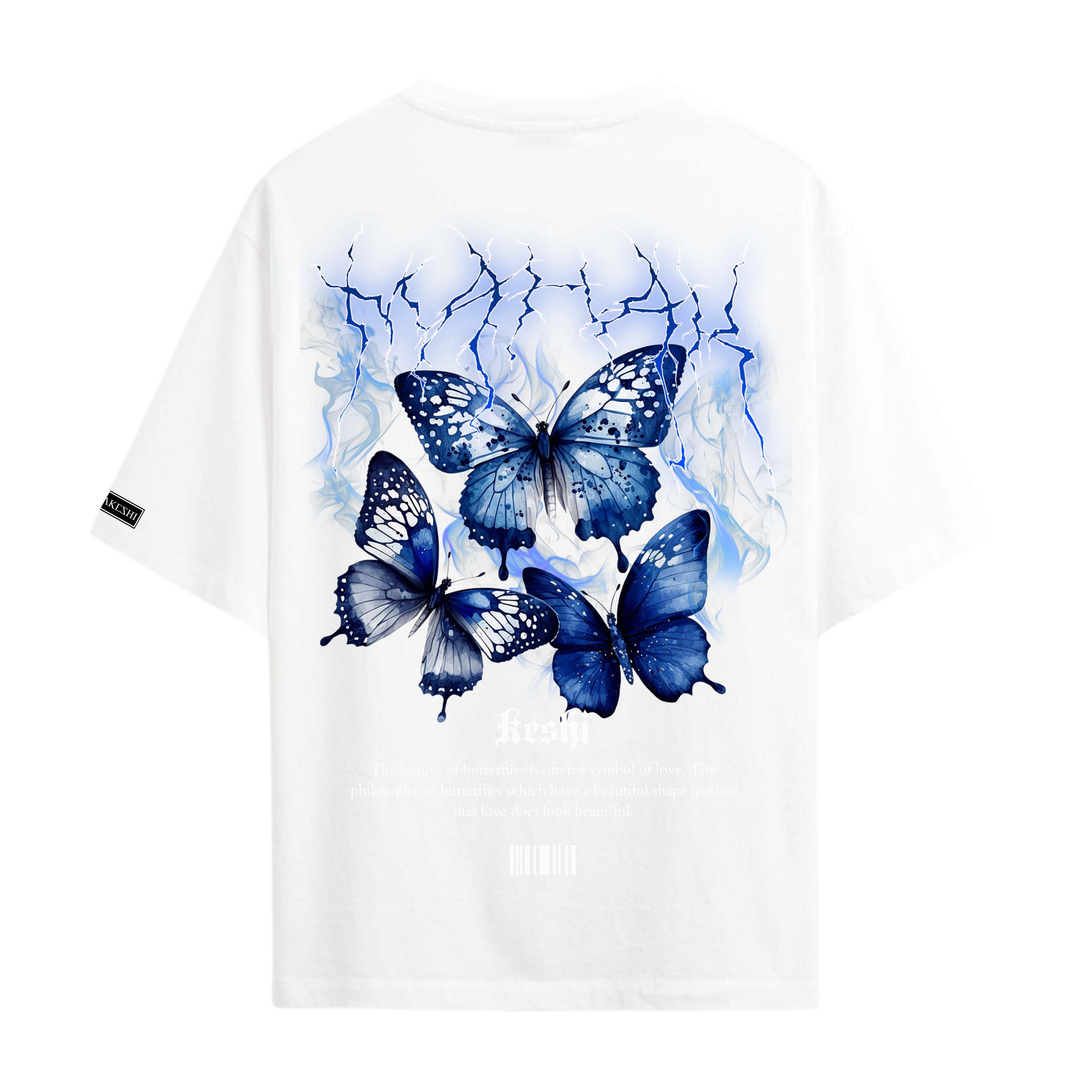 Oversized Blue Butterfly