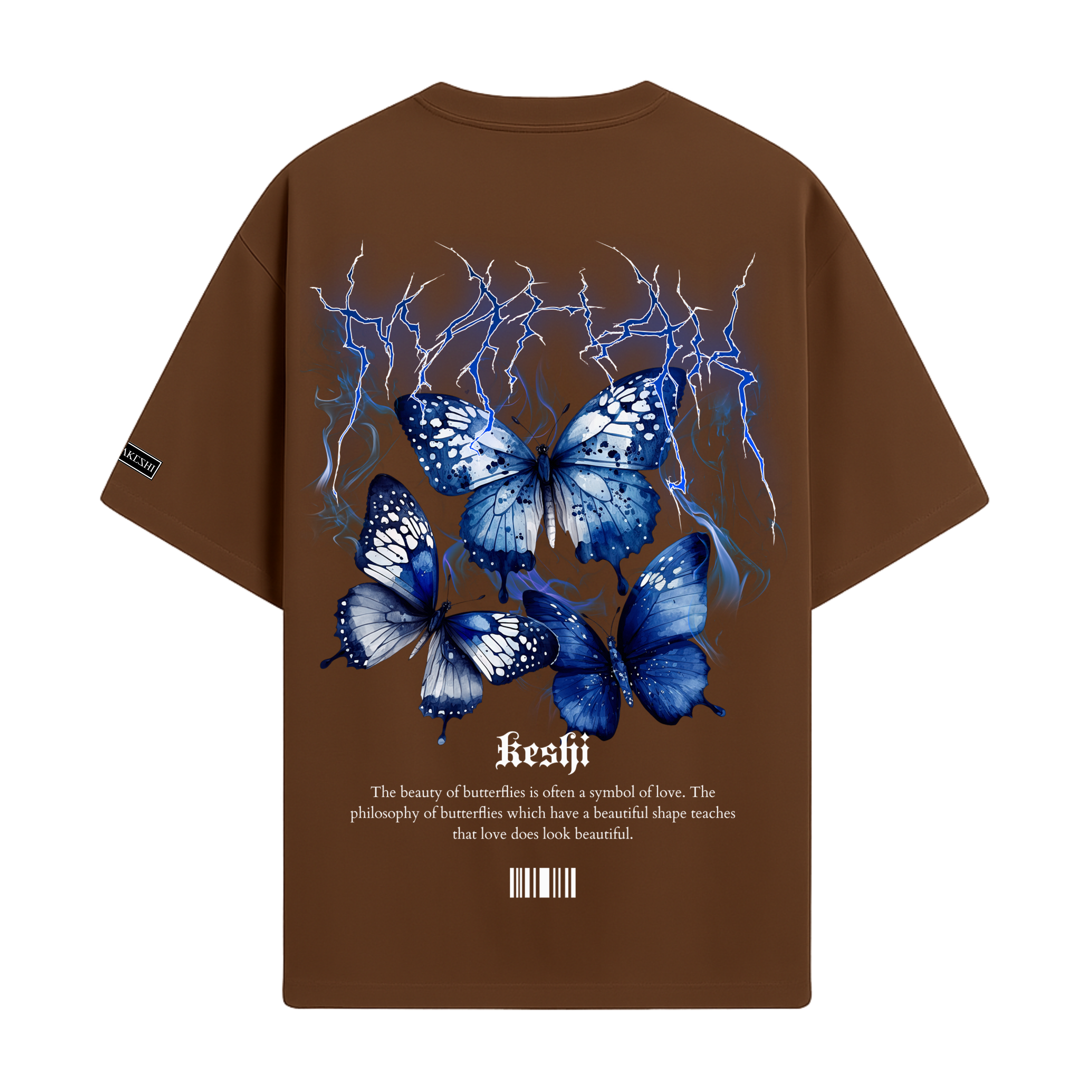 Oversized Blue Butterfly