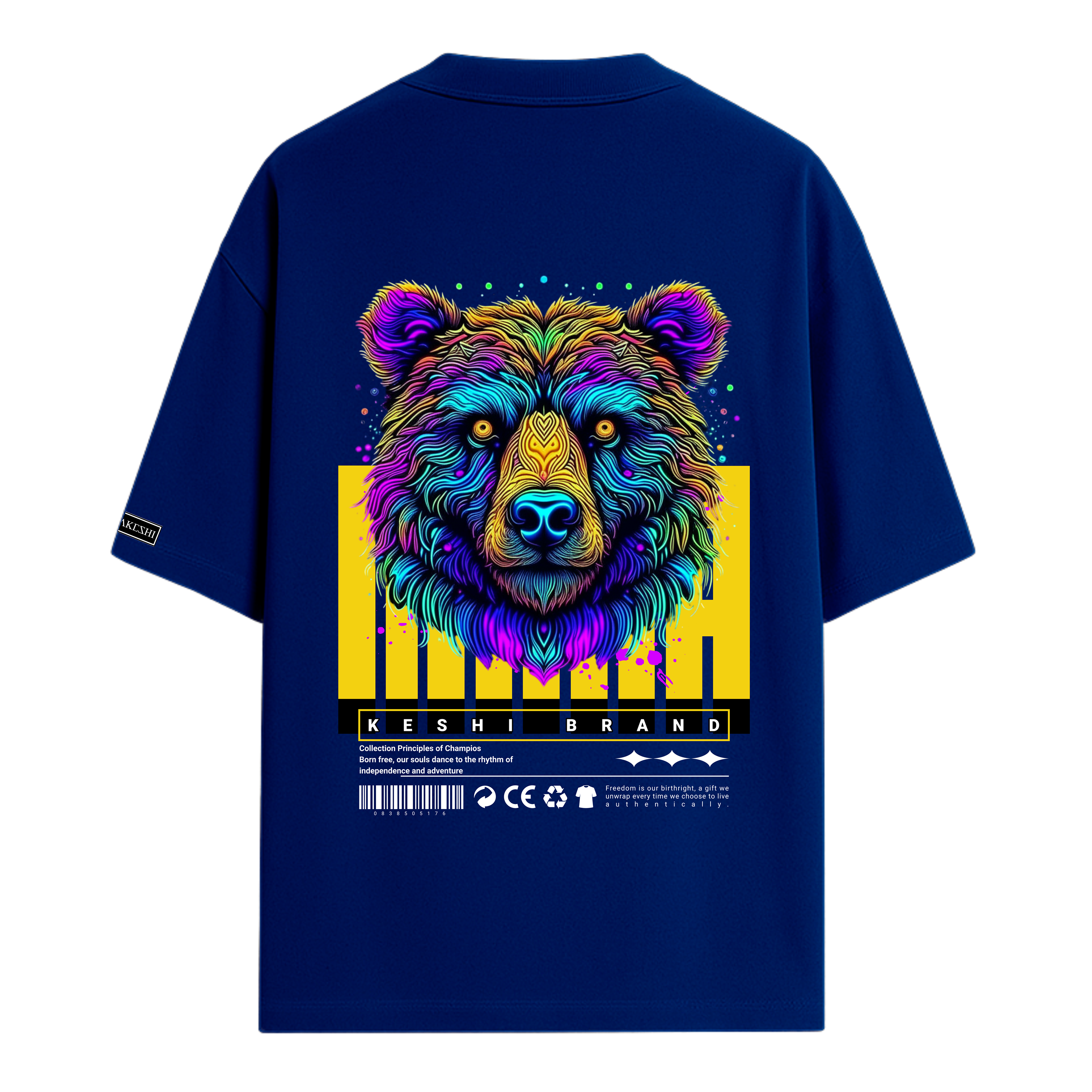 Oversized Bear Colors Blue