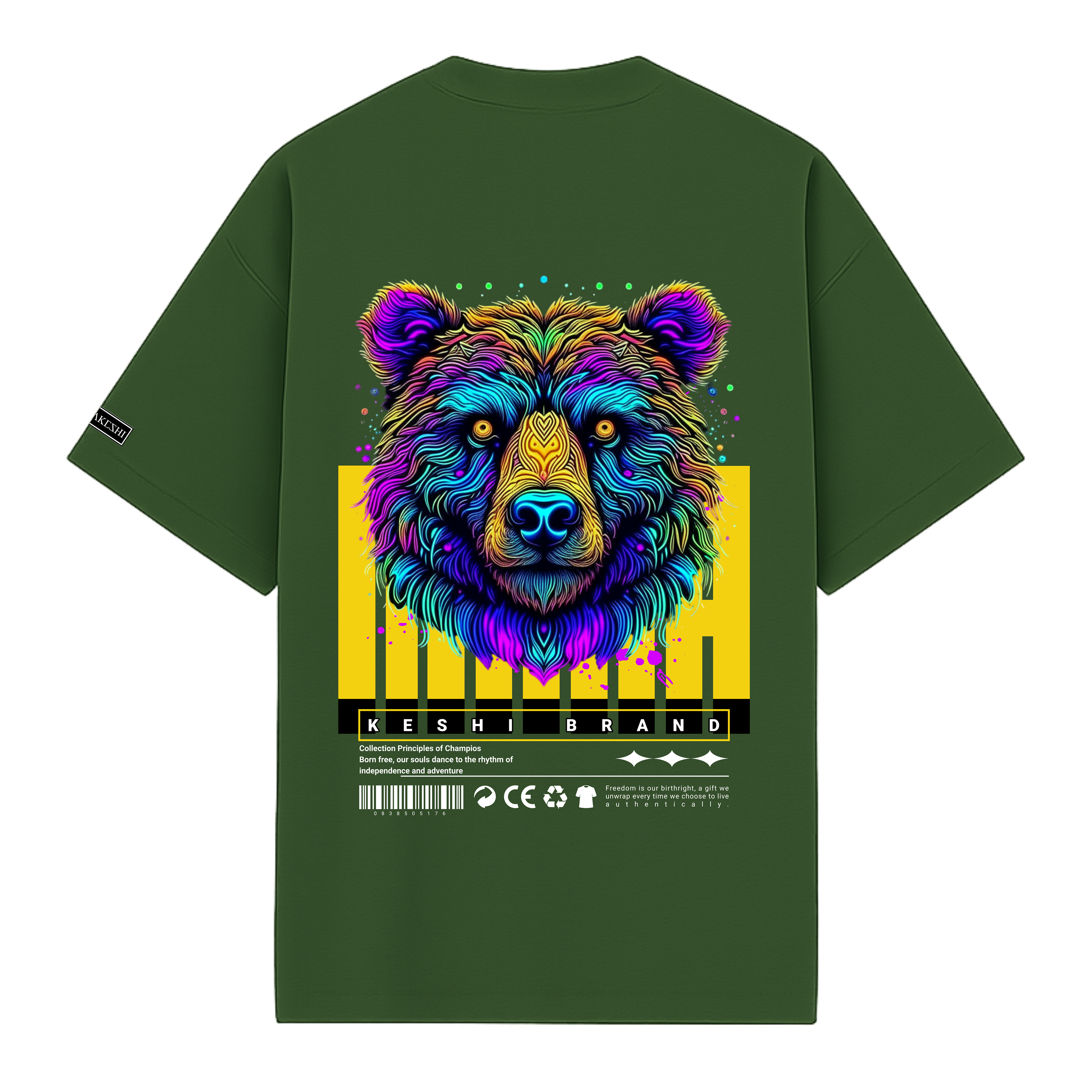 Oversized Bear Colors Blue
