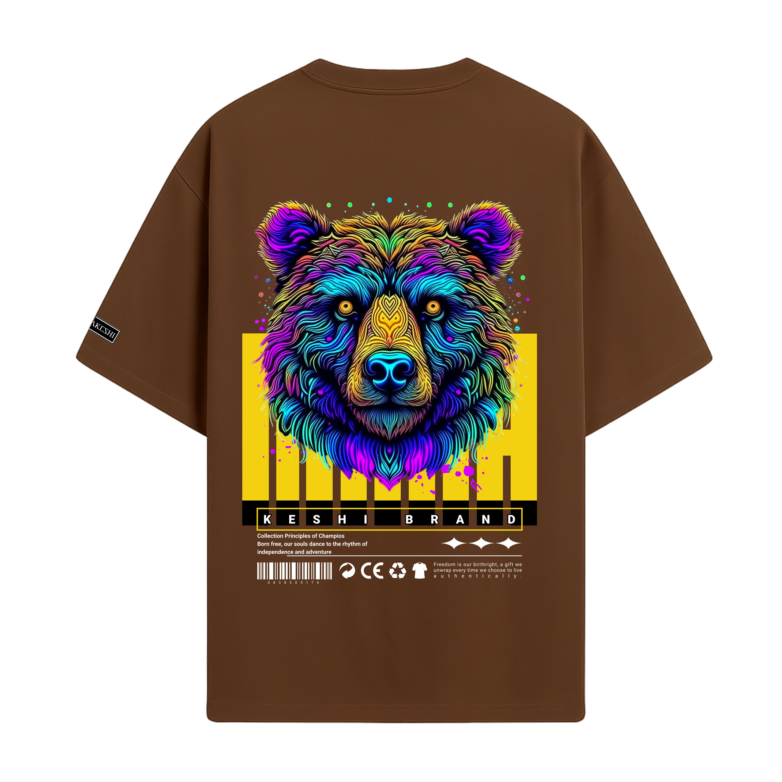 Oversized Bear Colors Blue