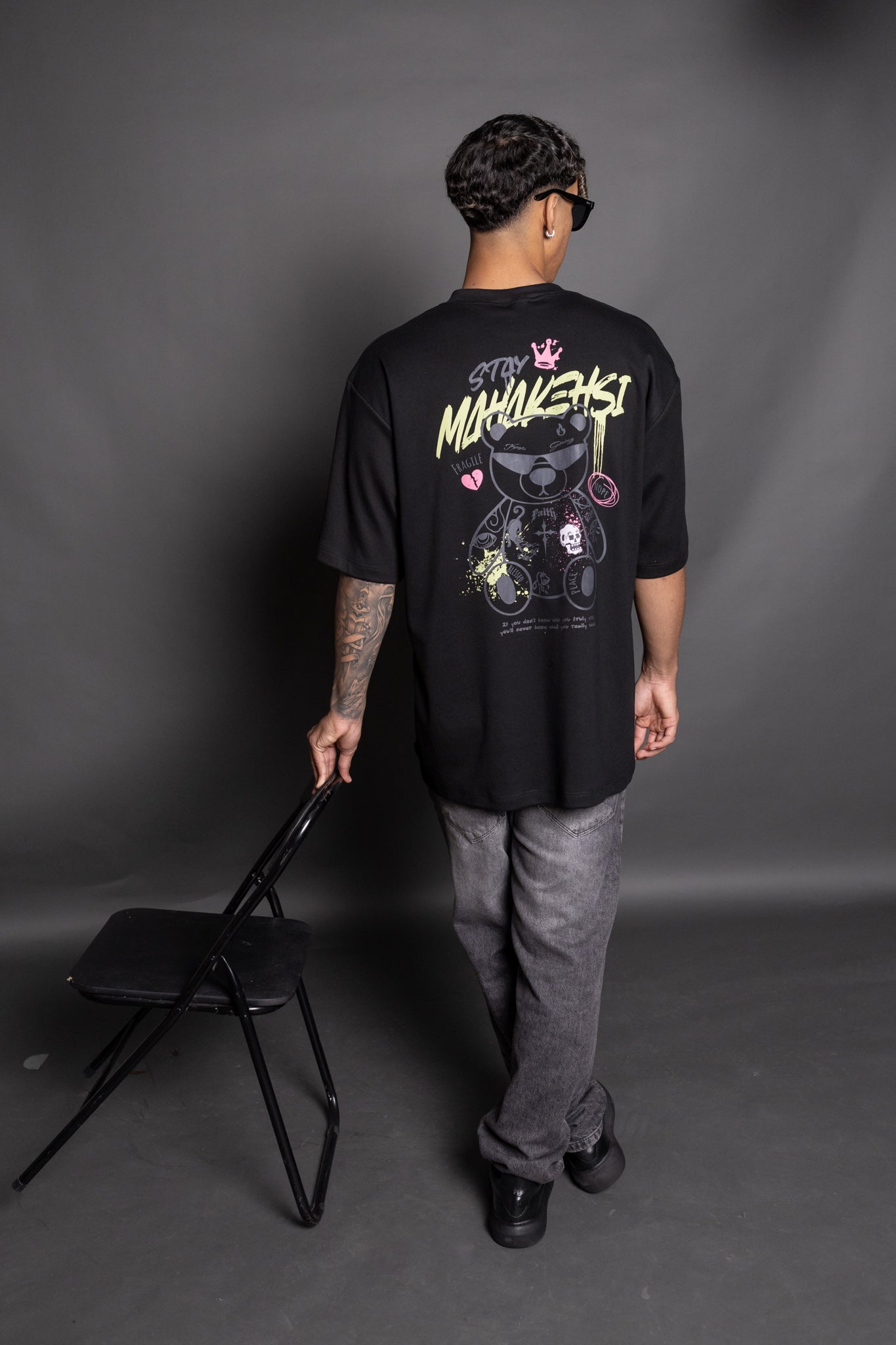 Oversized Bear Black to Back