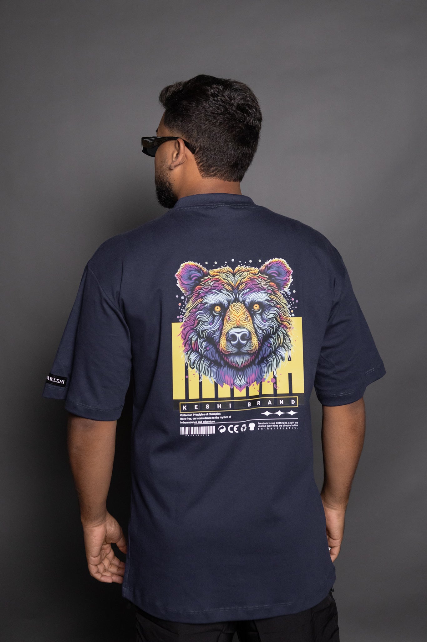 Oversized Bear Colors Blue