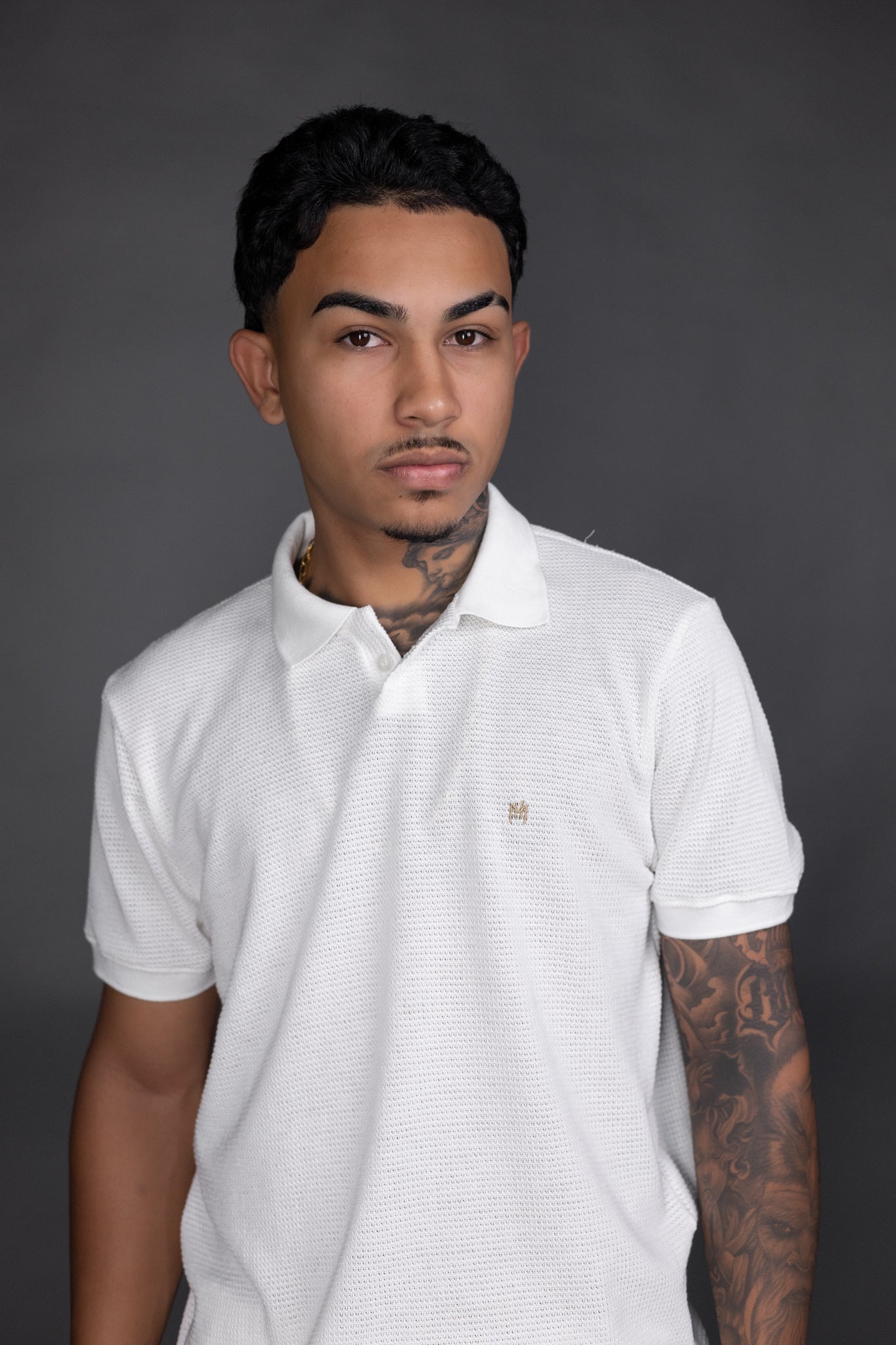 Camisa Polo Tricot Branca