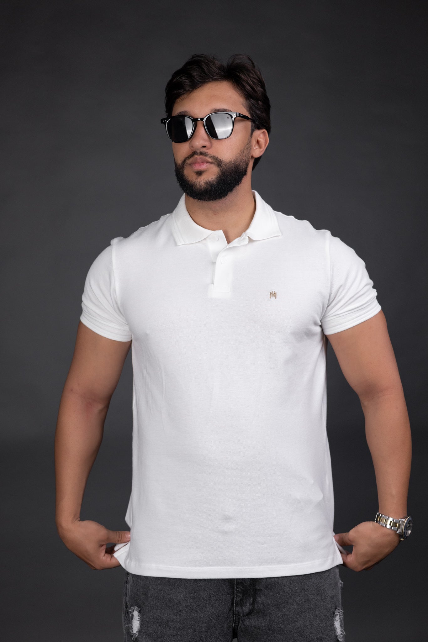 Camisa Polo Piquet Branca