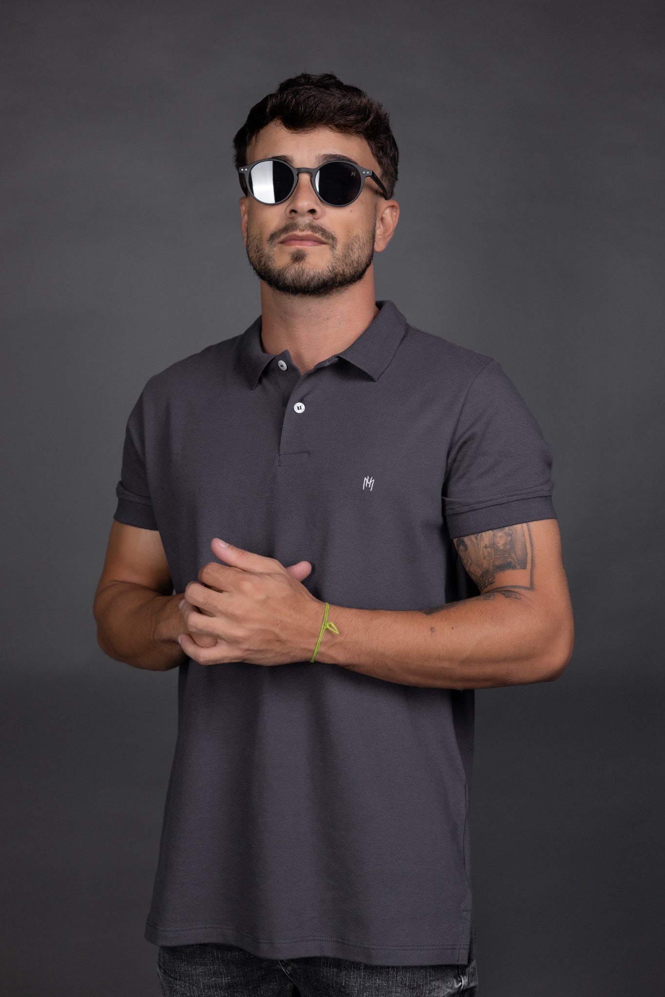 Camisa Polo Piquet Azul Petroleo