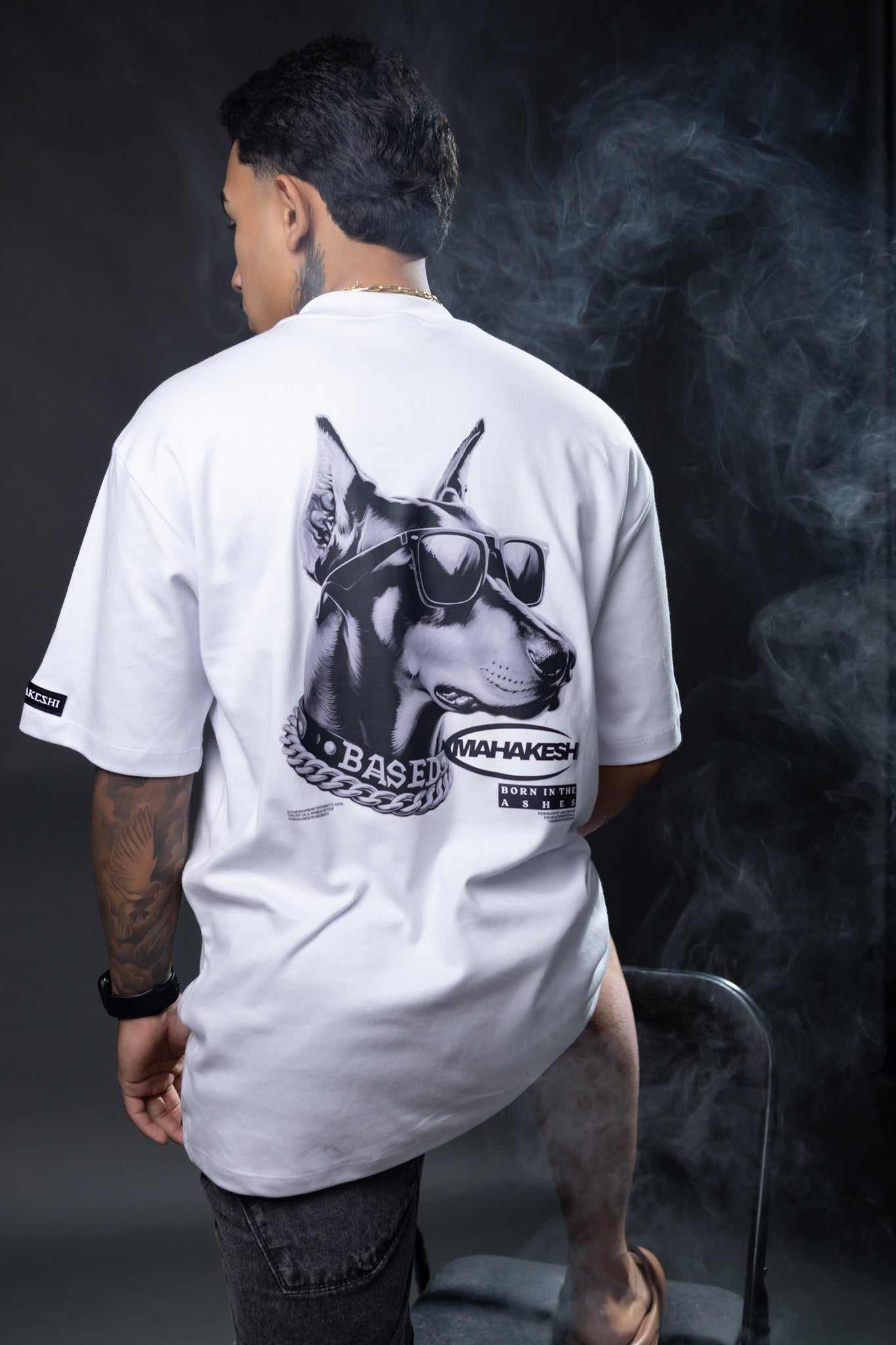 Oversized Doberman BW