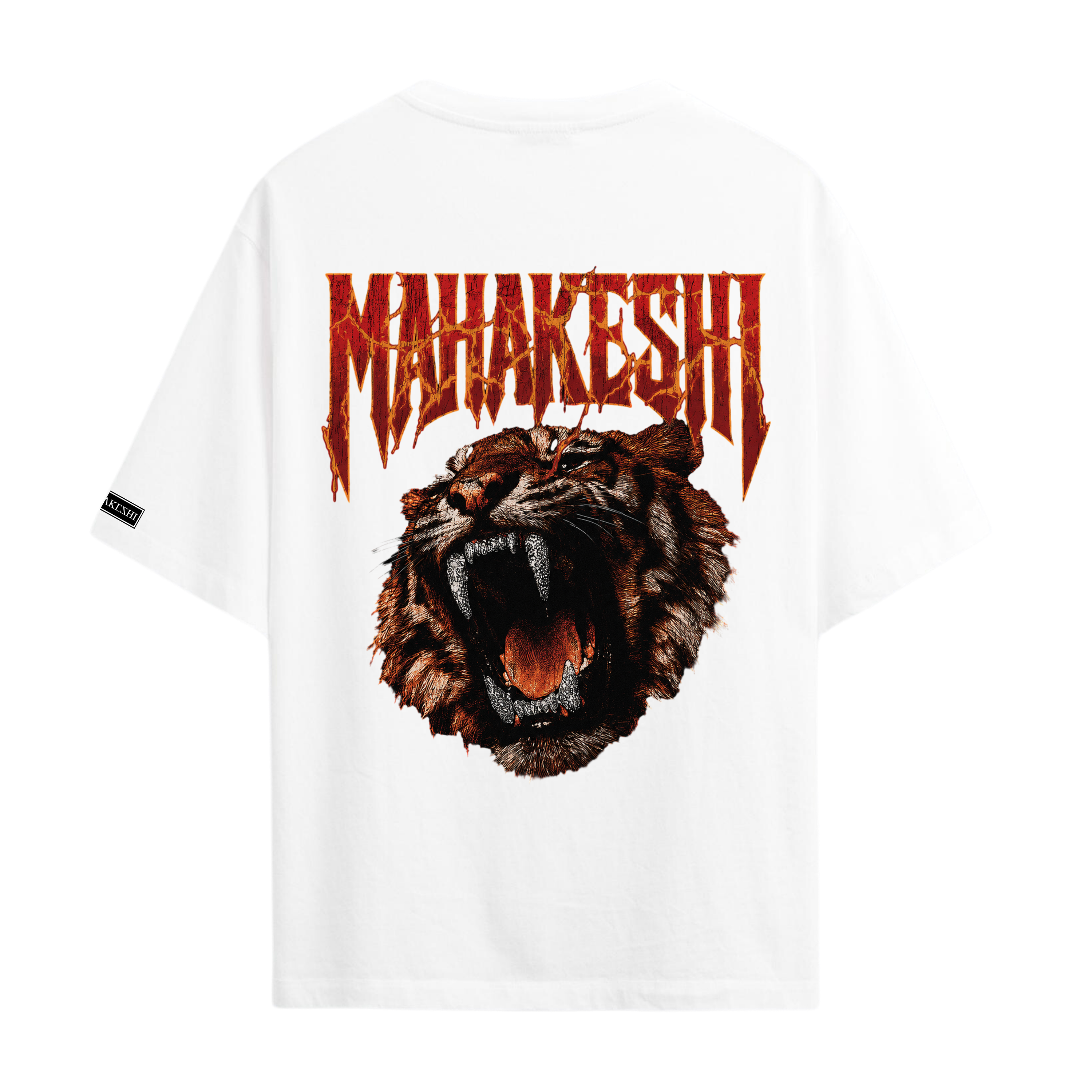 Oversized Tiger On Fire