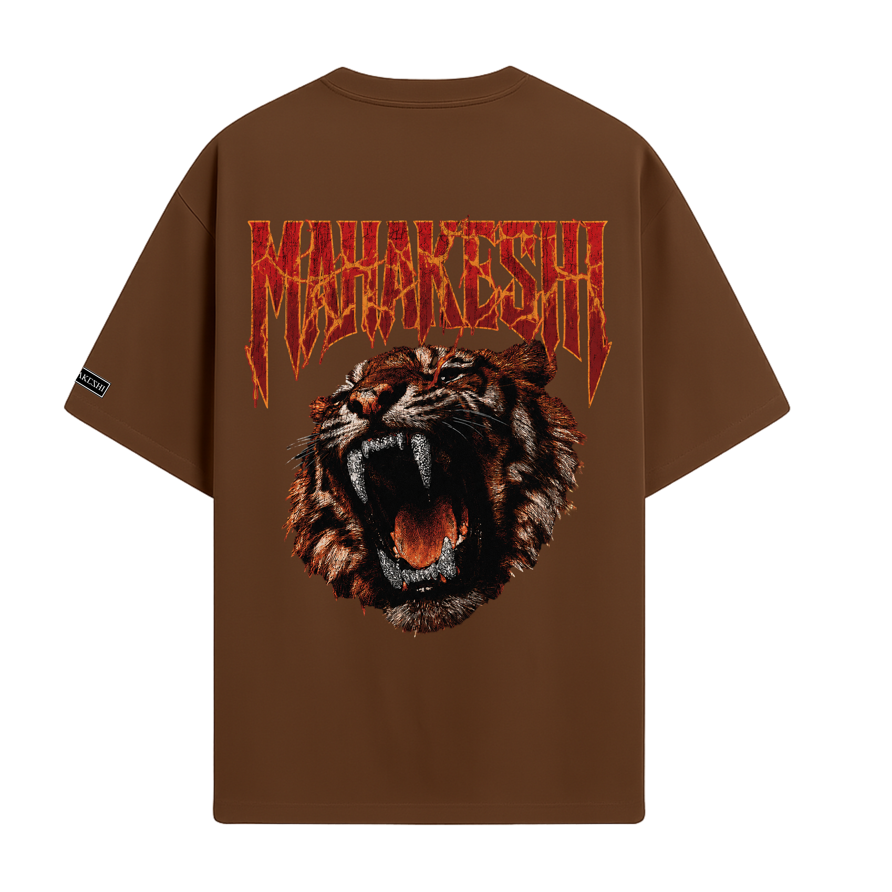 Oversized Tiger On Fire