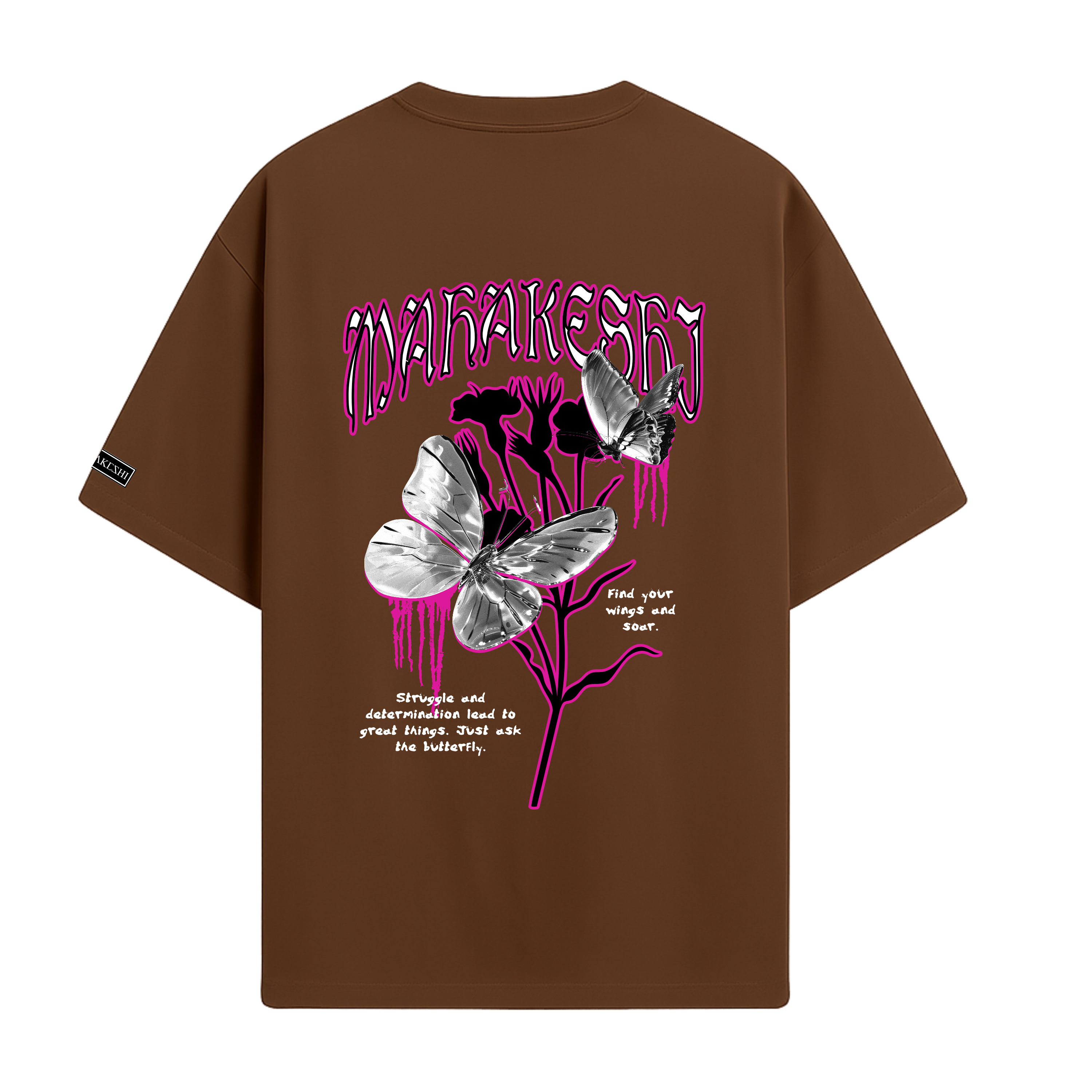 Oversized Butterflies and Flowers