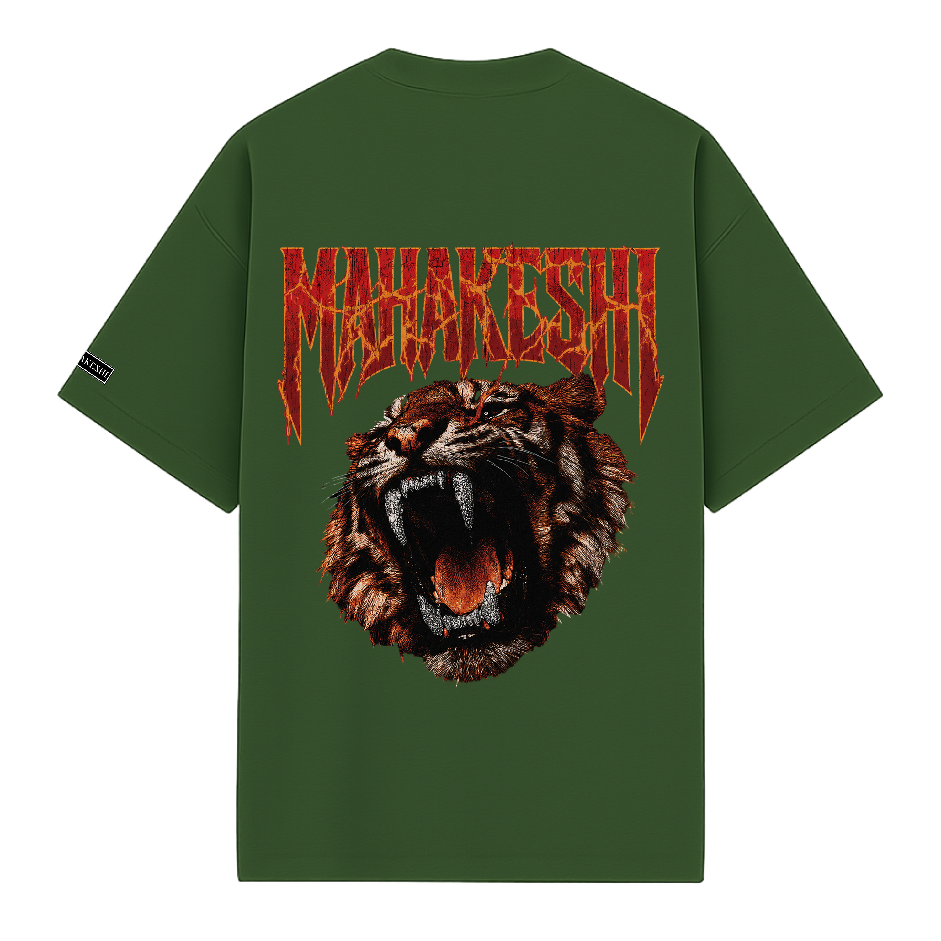 Oversized Tiger On Fire