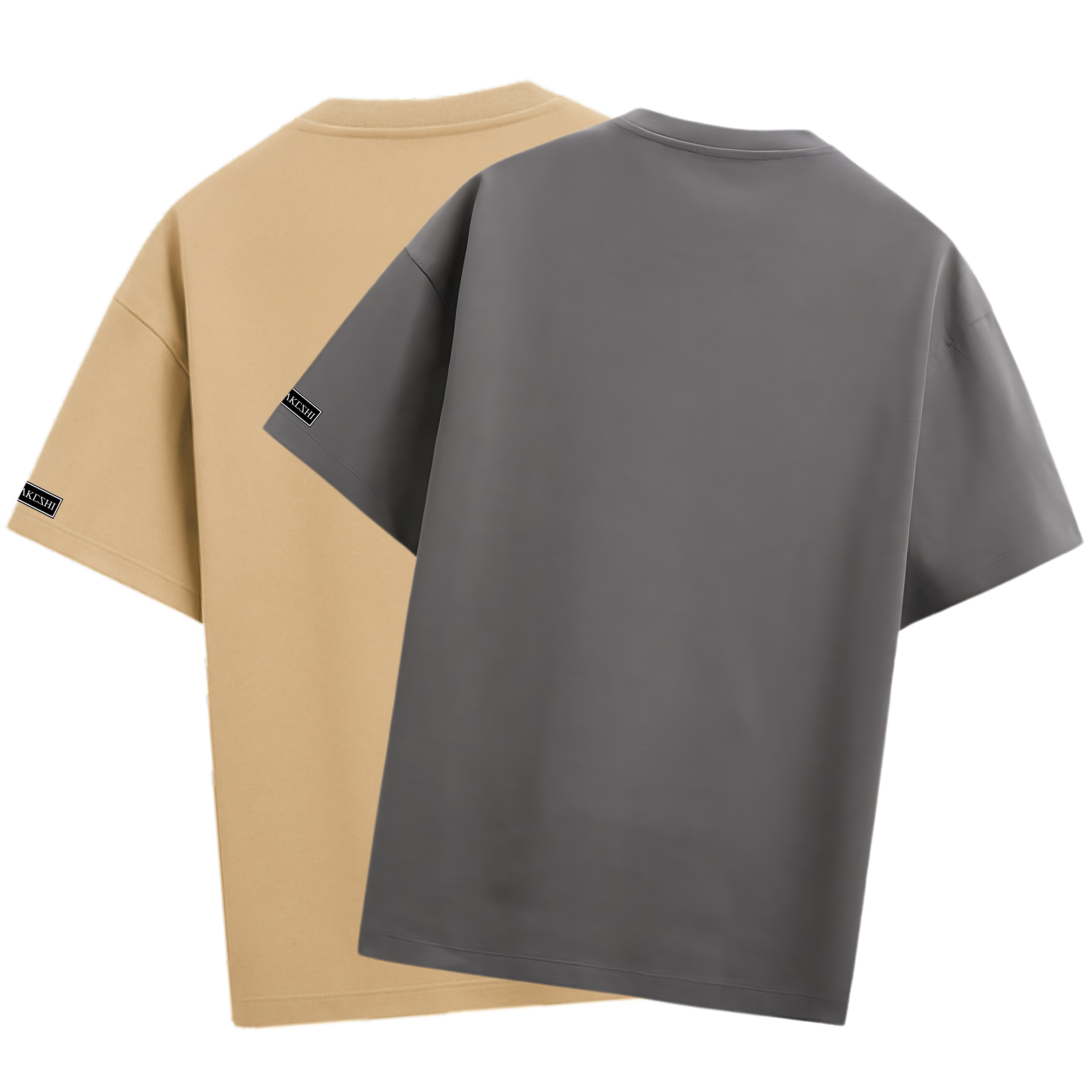 Kit 2 Oversized Bege e Cinza