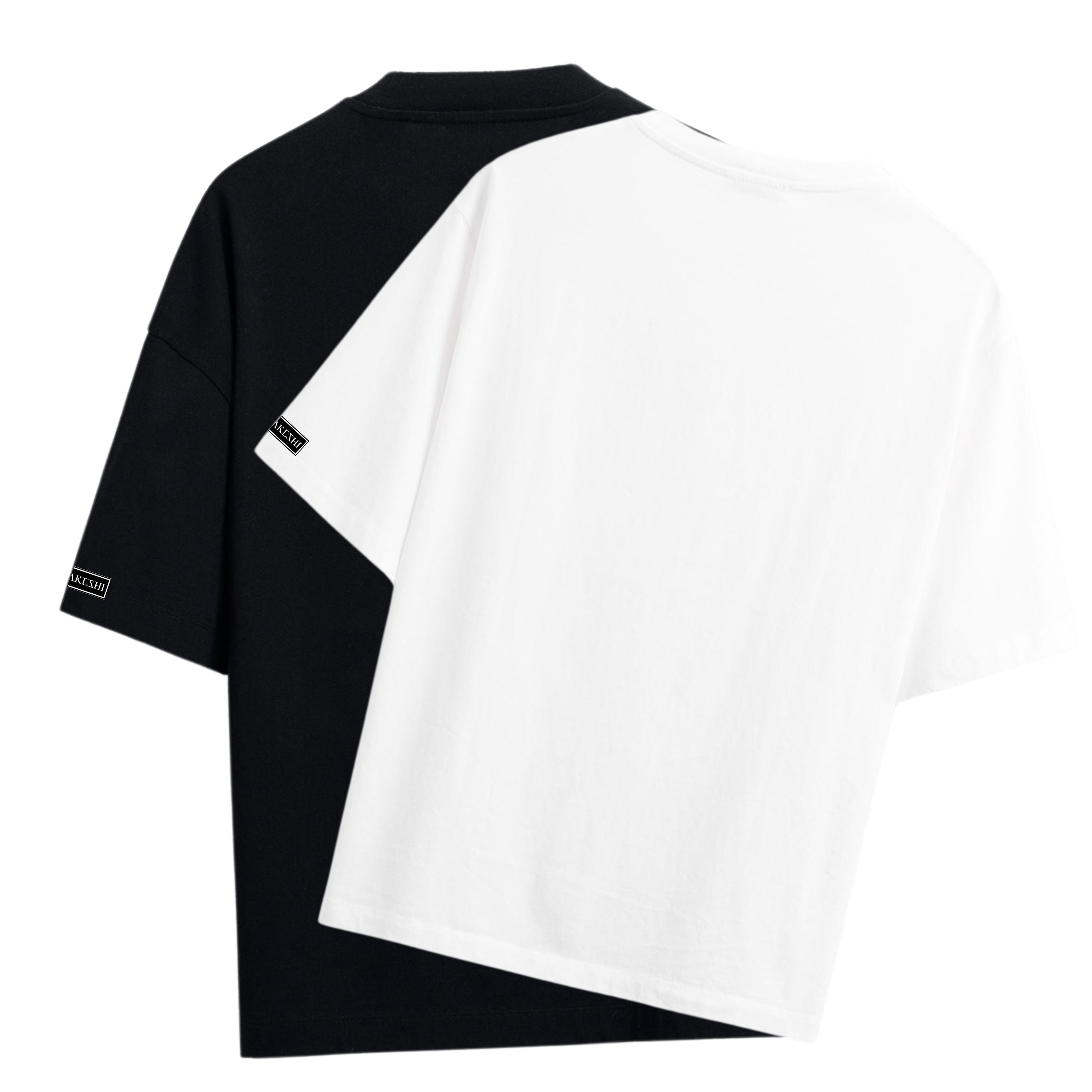 Kit 2 Oversized Preta e Branca Lisa