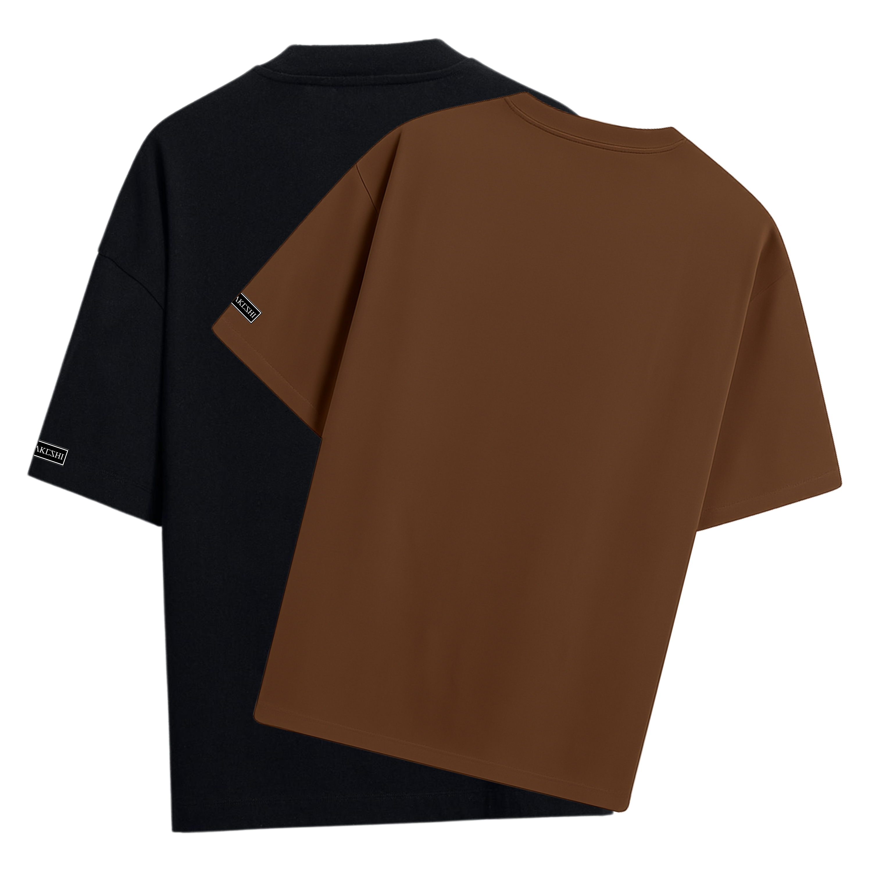 Kit 2 Oversized Preta e Marrom