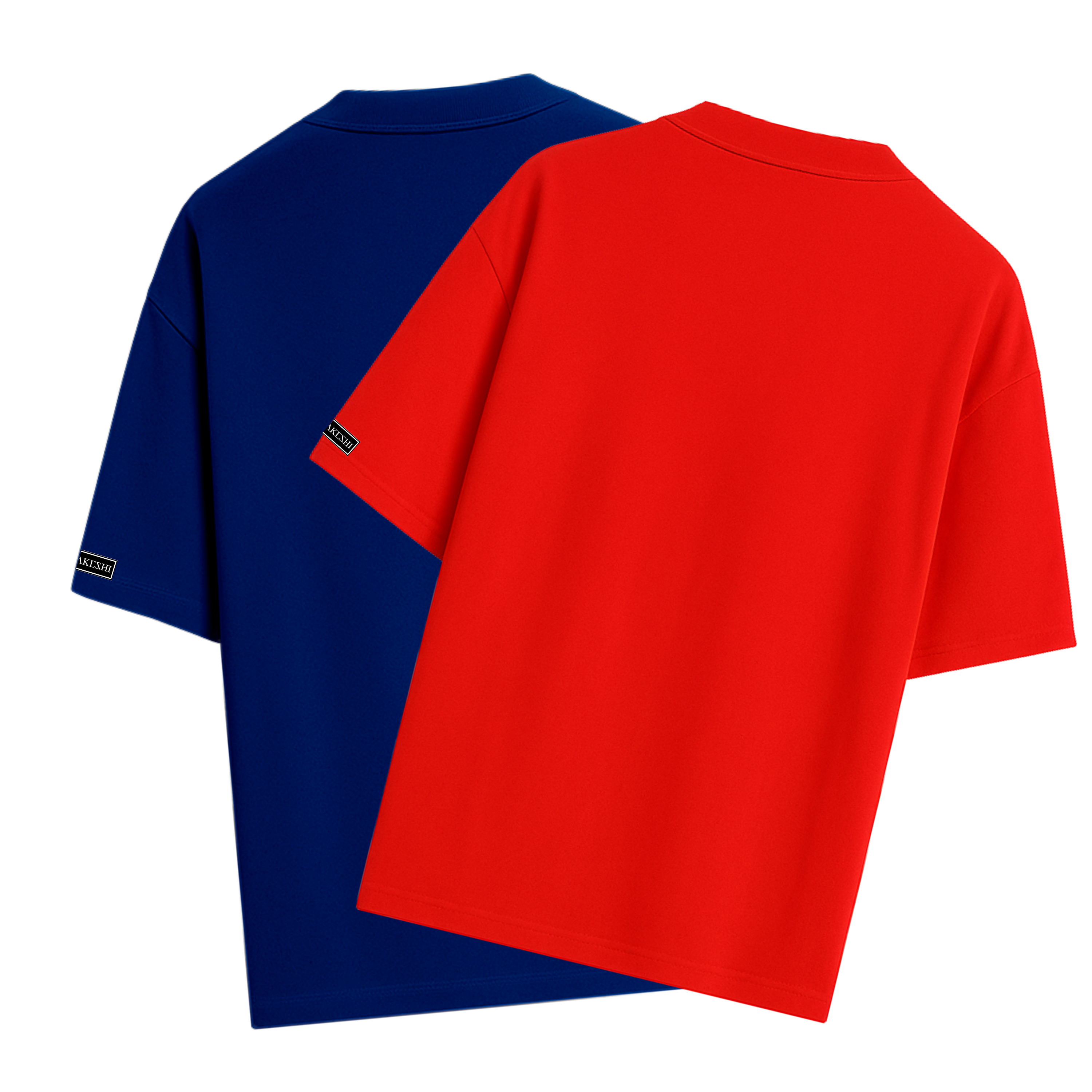 Kit 2 Oversized Vermelho E Azul