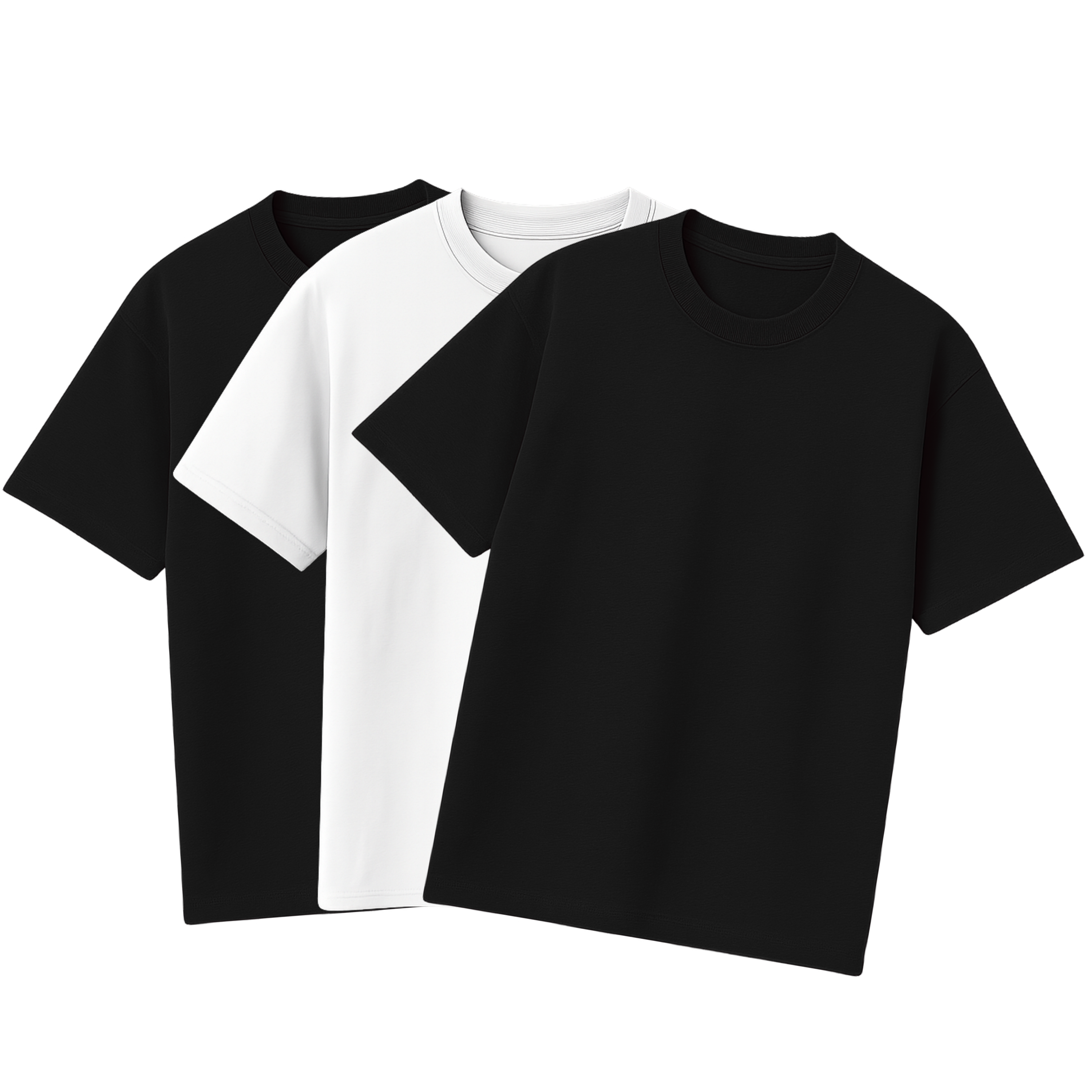 Kit 3 Camisa Longline P,B,P