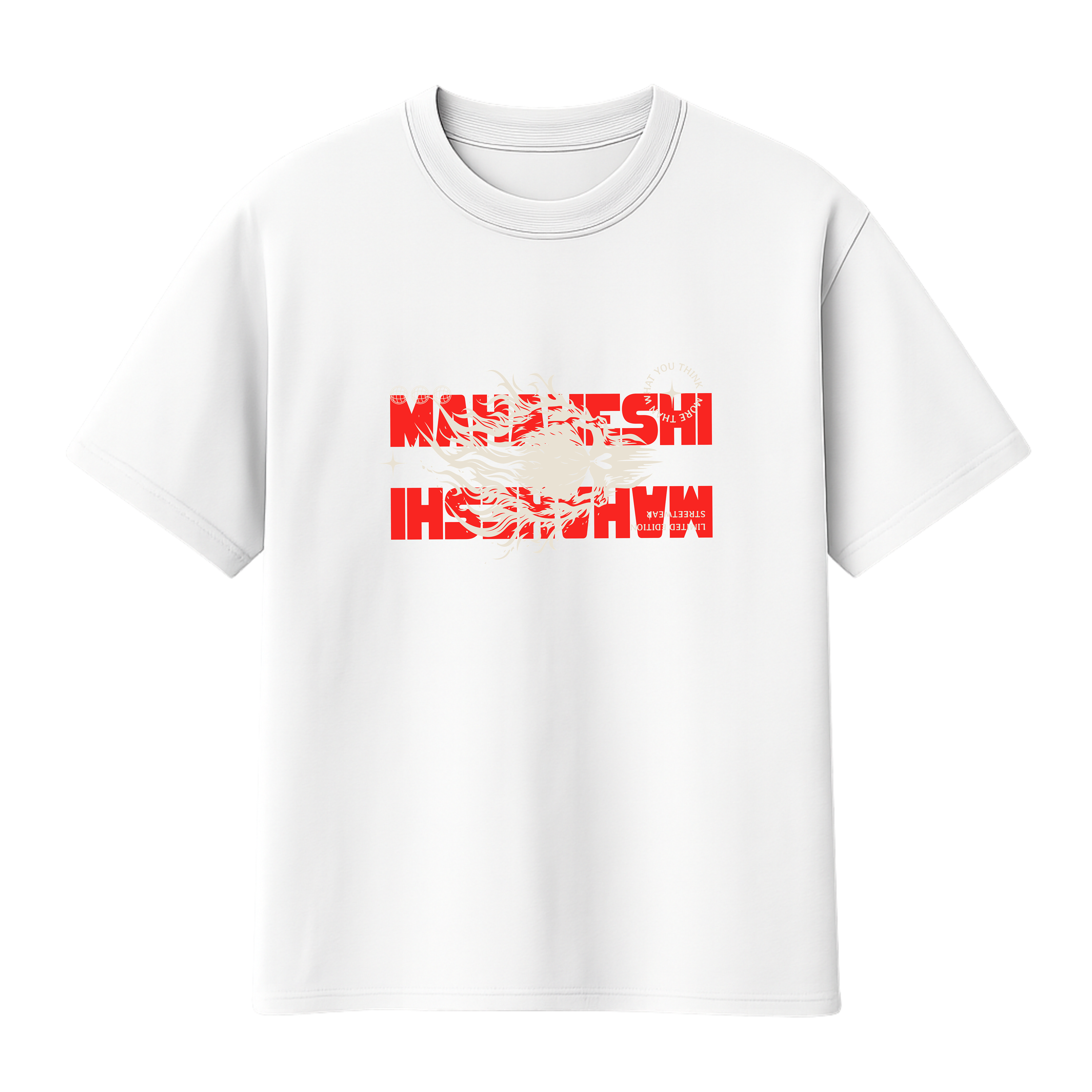 Camisa Long Line Skull Fire