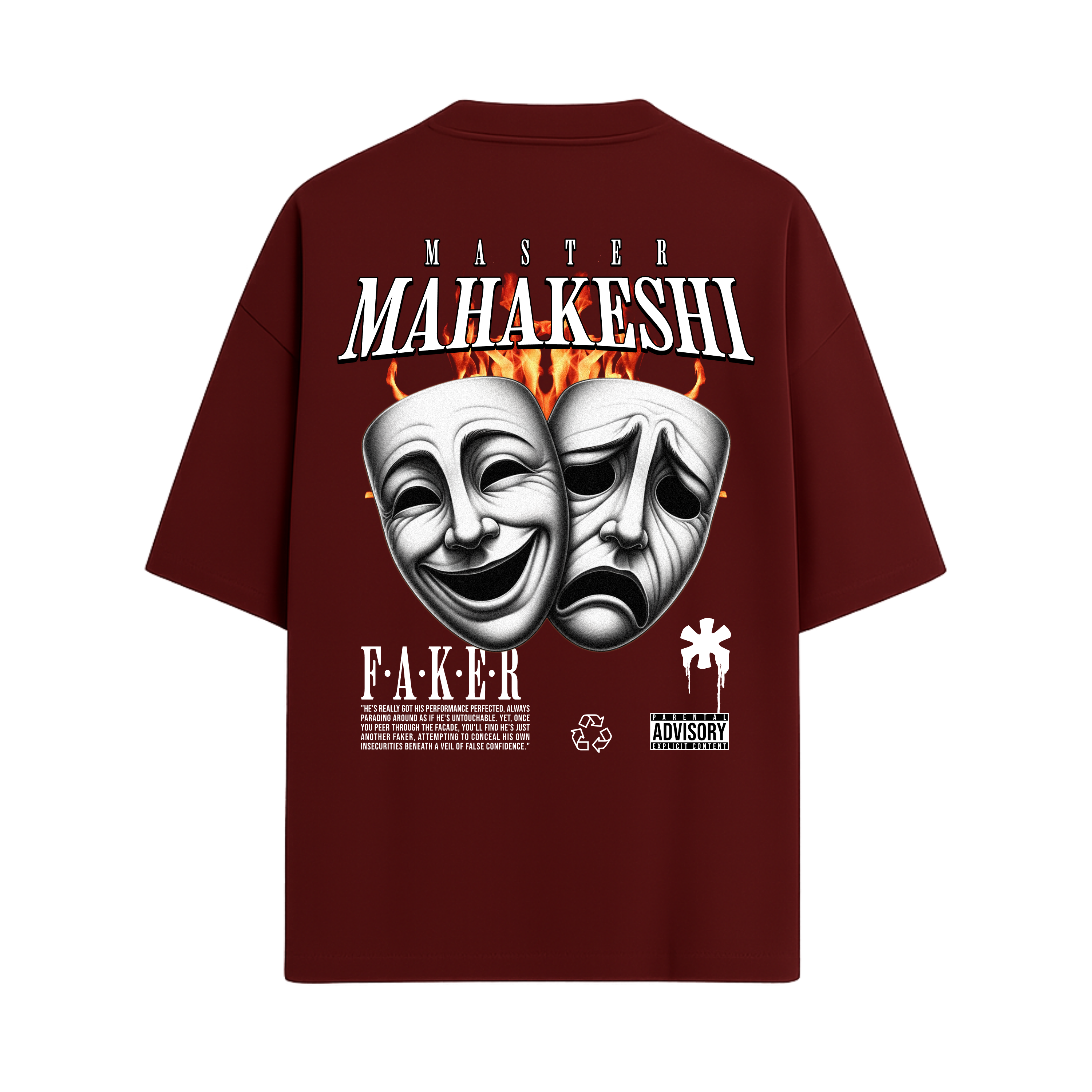 Oversized Poker Face