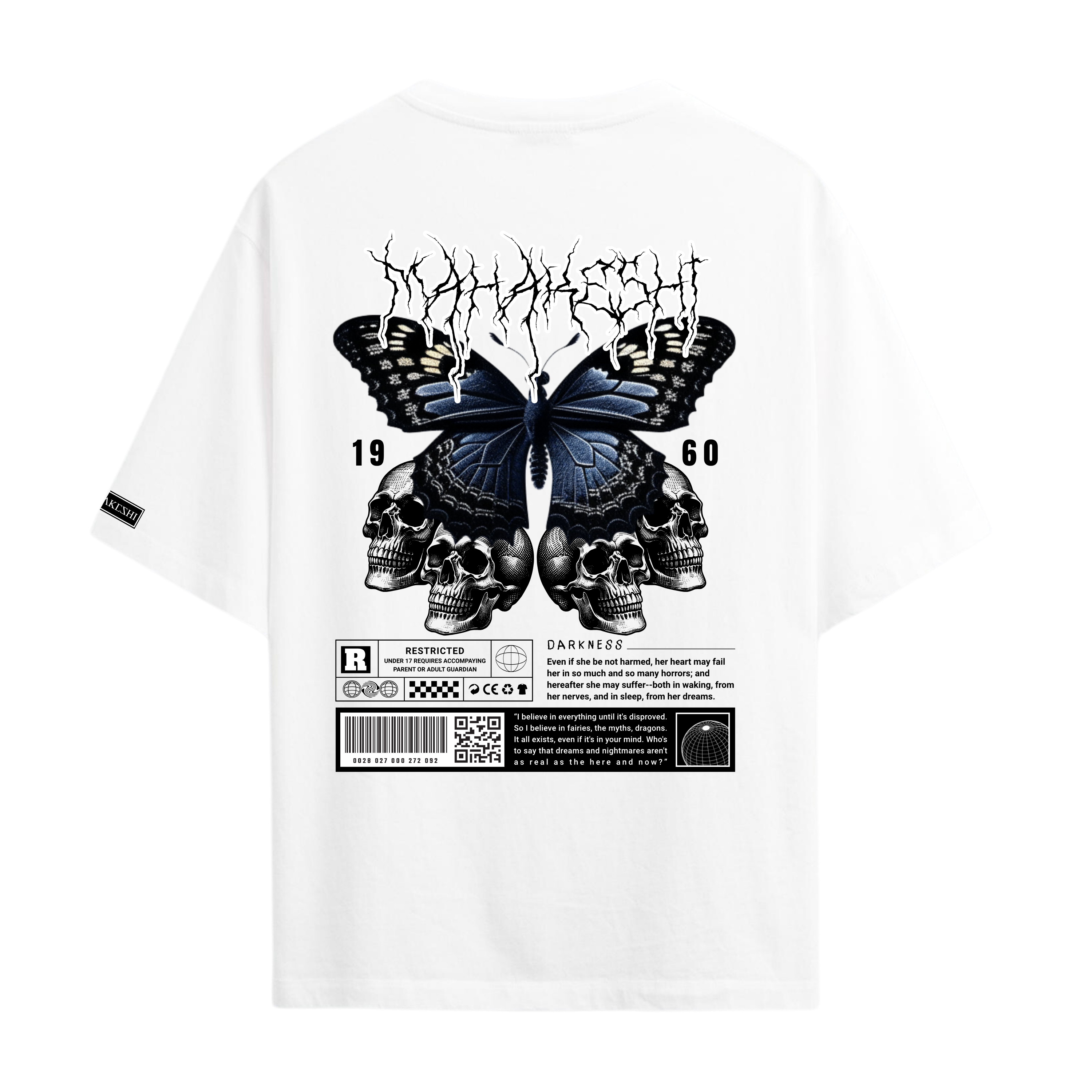 Oversized Skull Butterfly