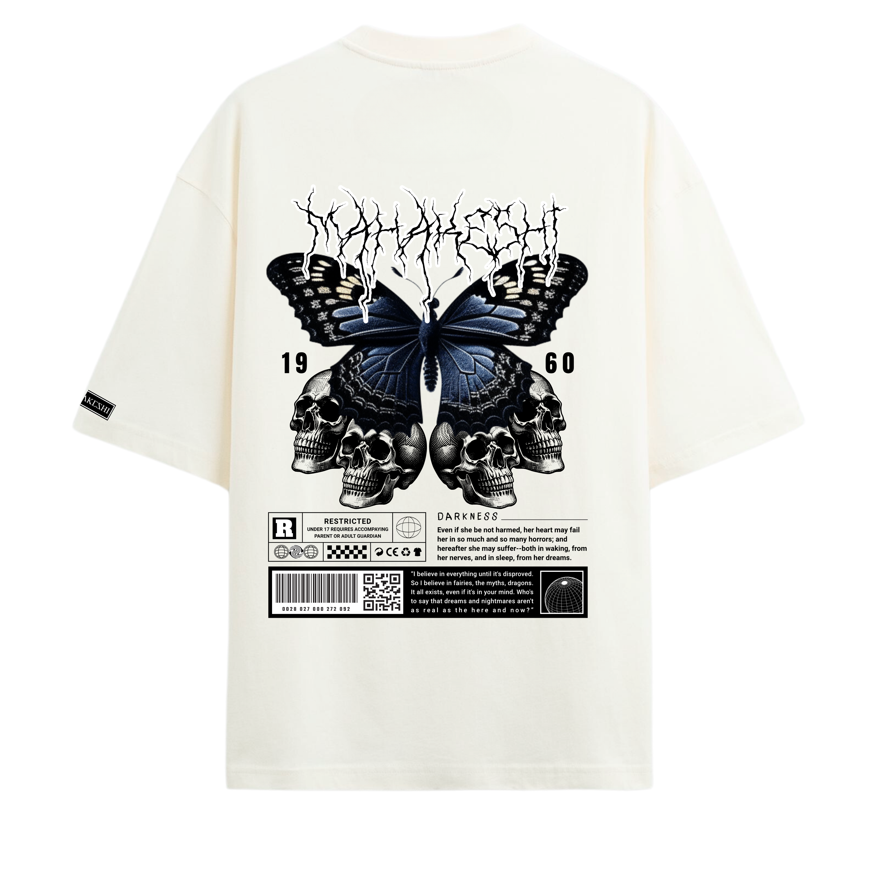 Oversized Skull Butterfly