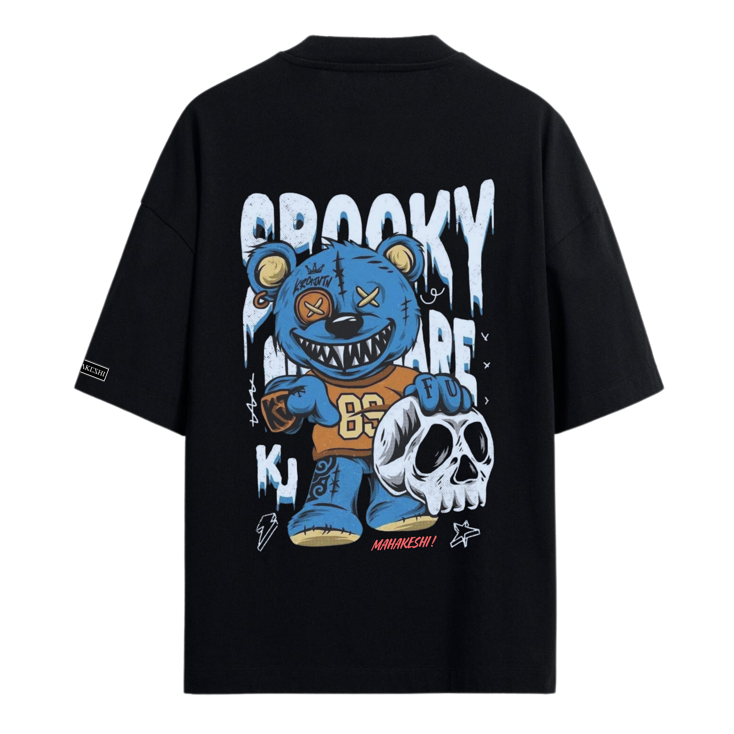 Oversized Bear Blue Skull
