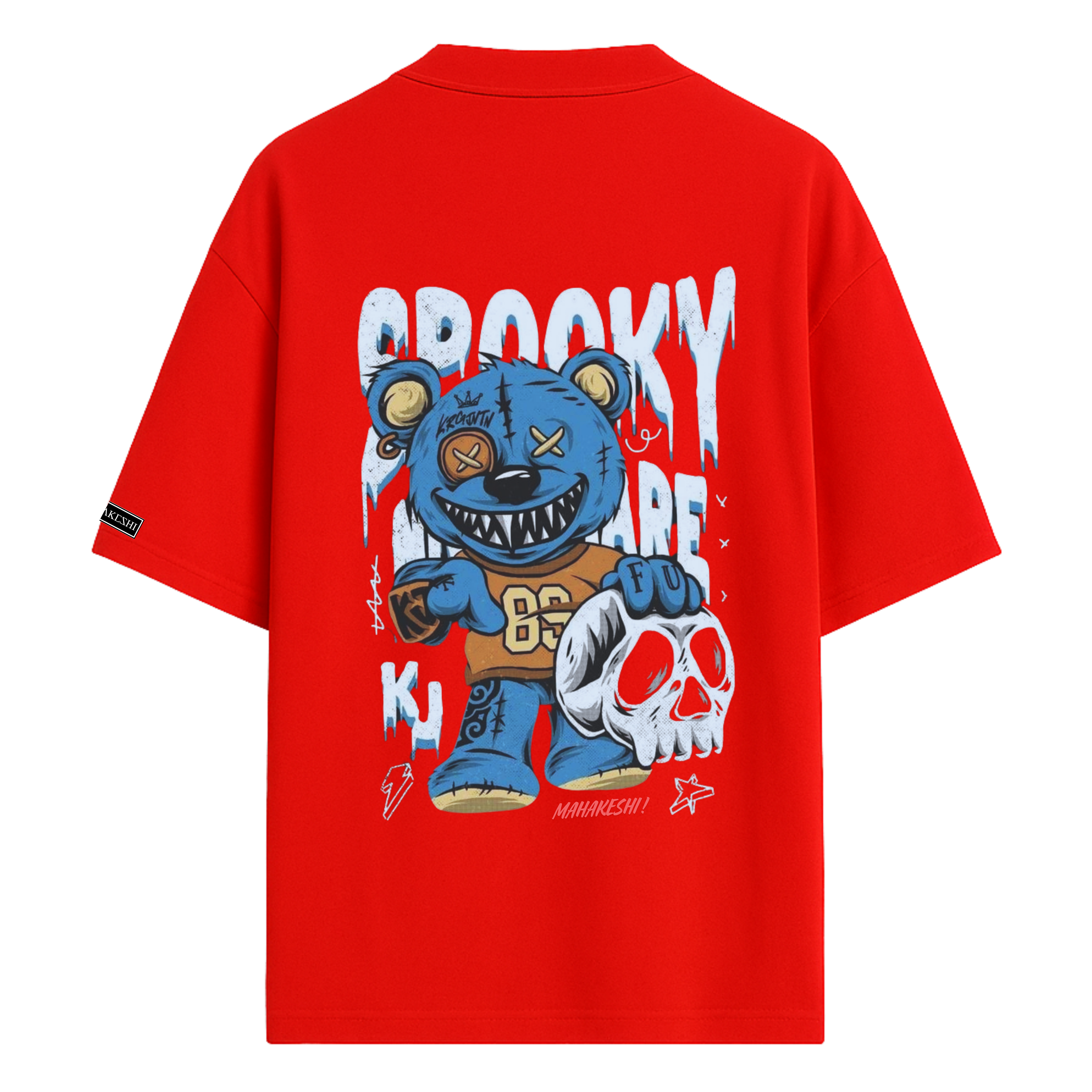 Oversized Bear Blue Skull
