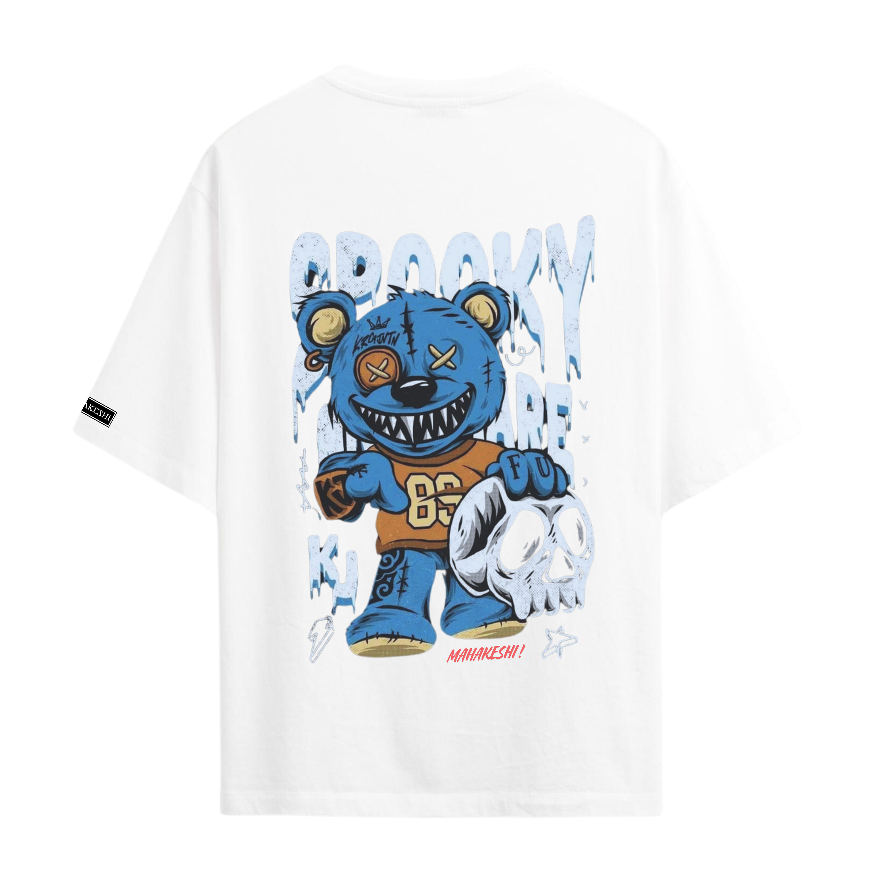 Oversized Bear Blue Skull