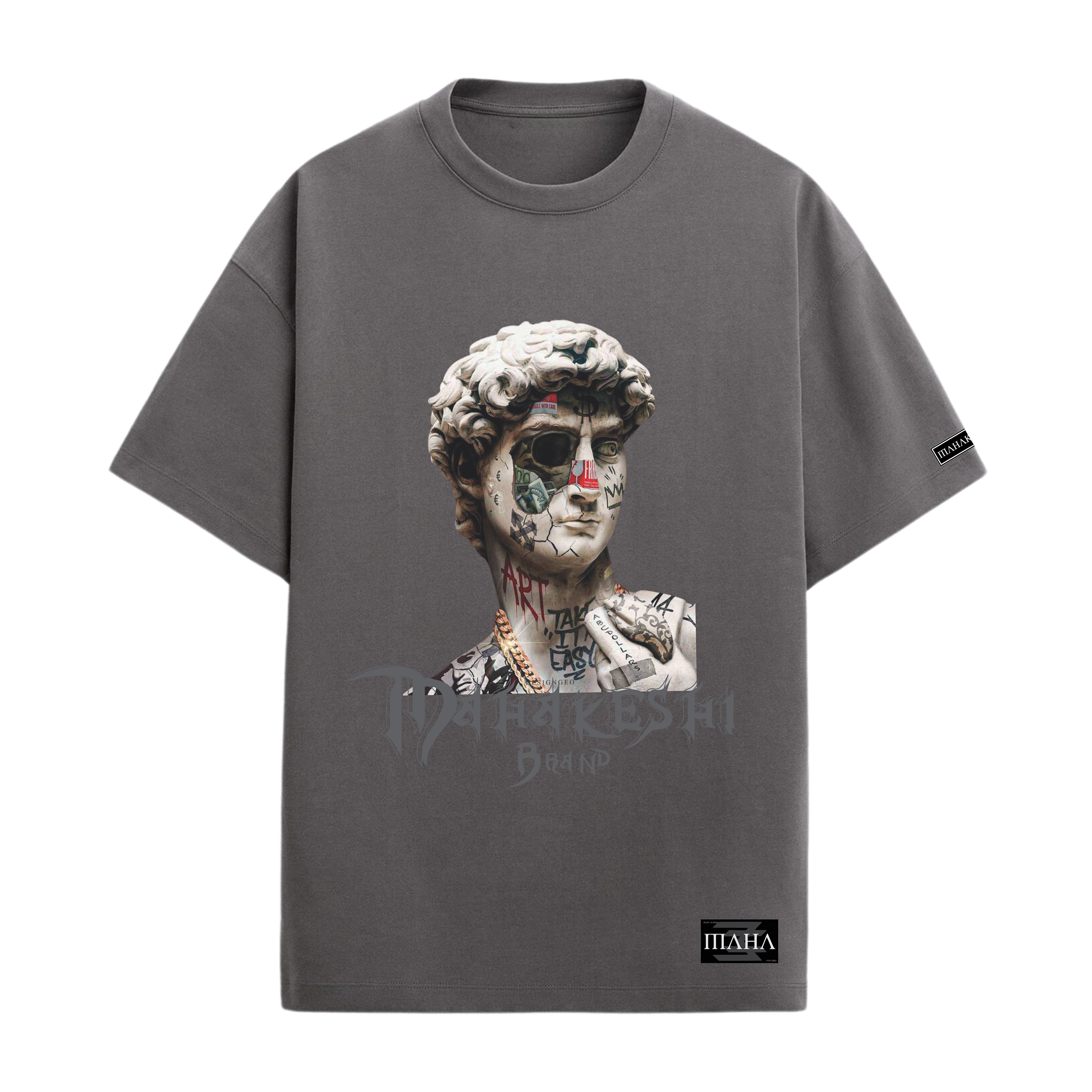 Oversized Black Art Gray
