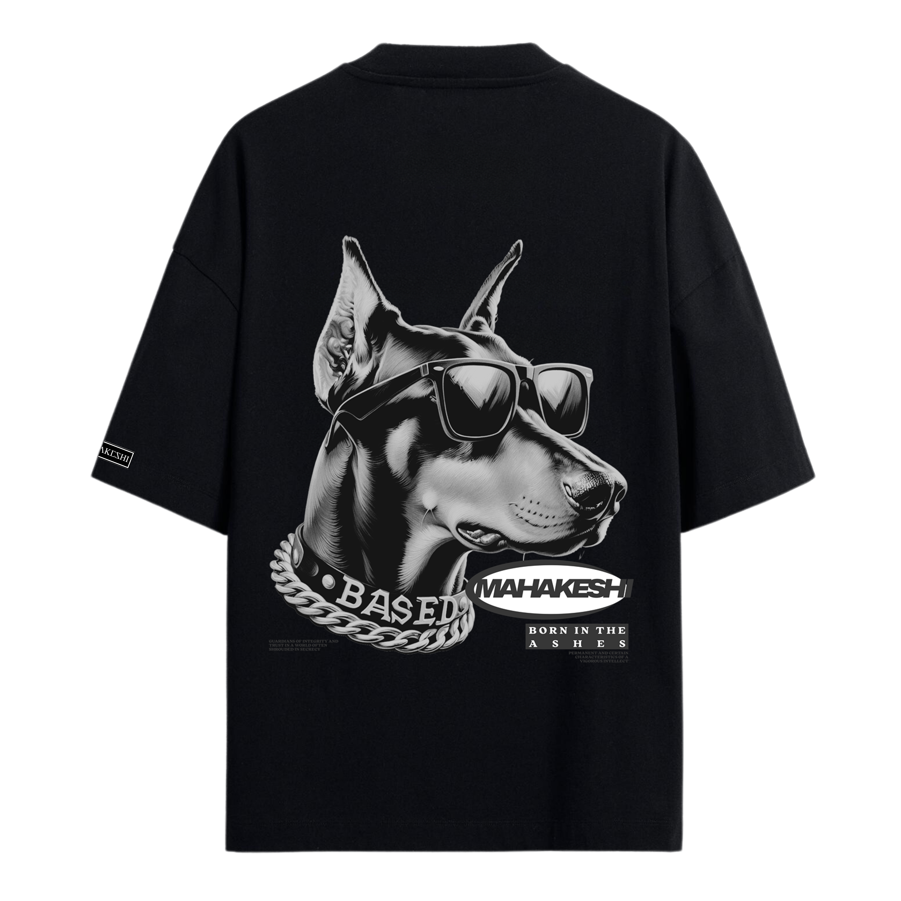 Oversized Doberman BW