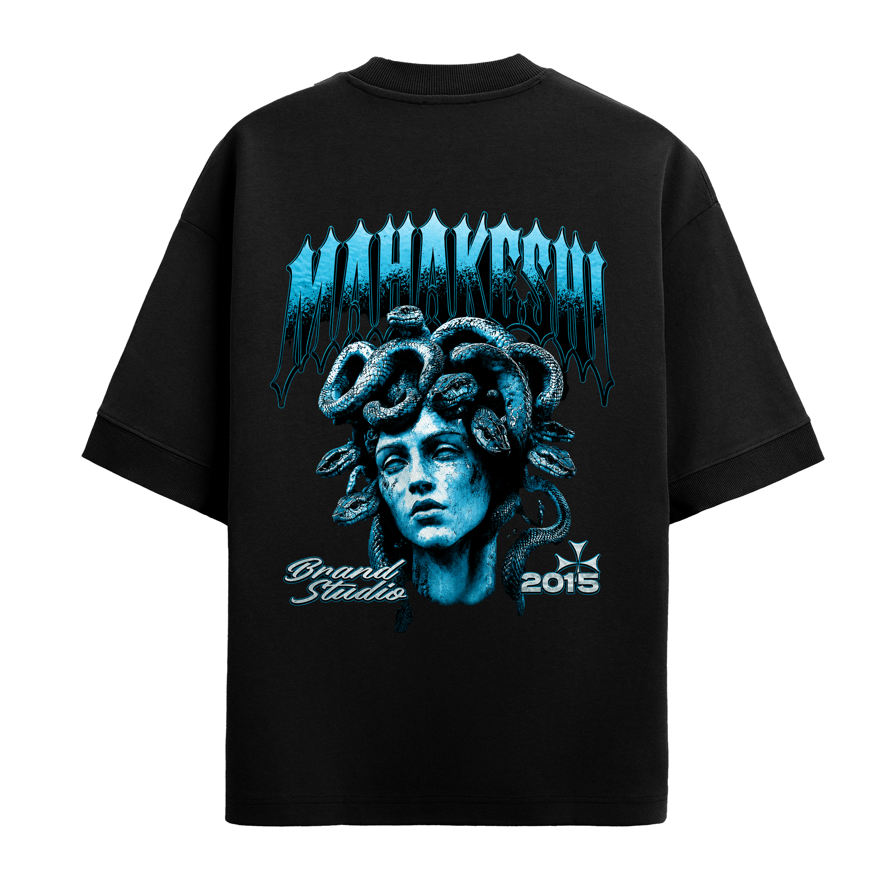 Oversized Blue Medusa