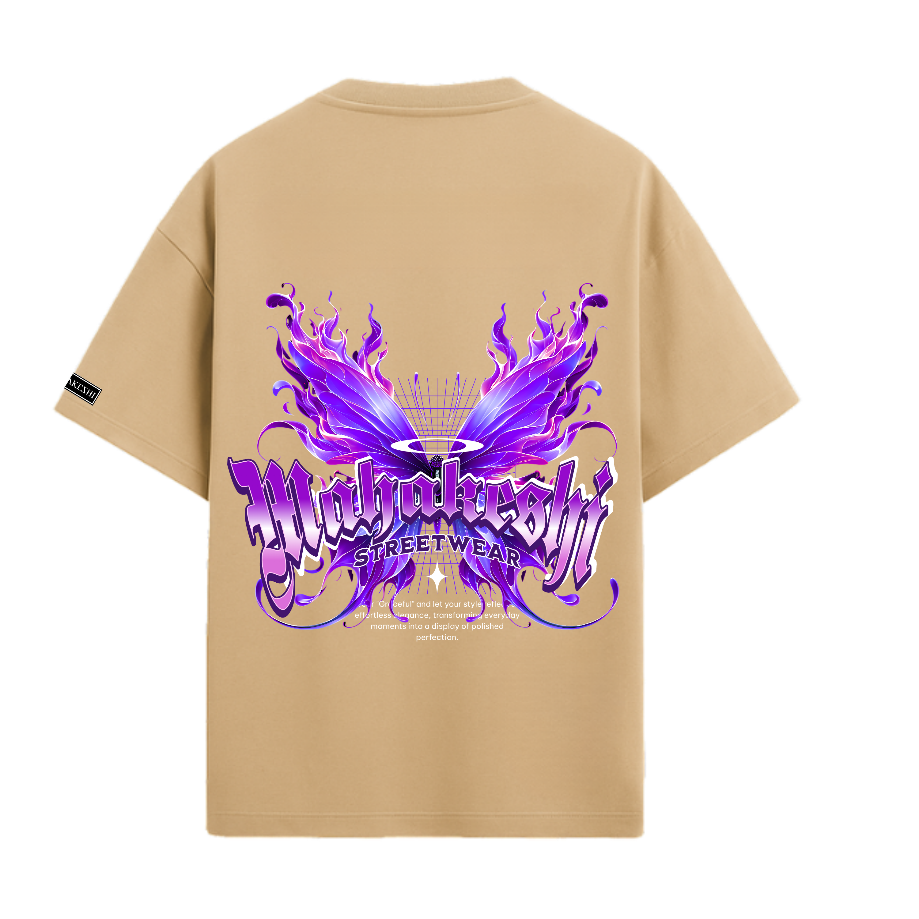 Oversized Buttlefly Purple