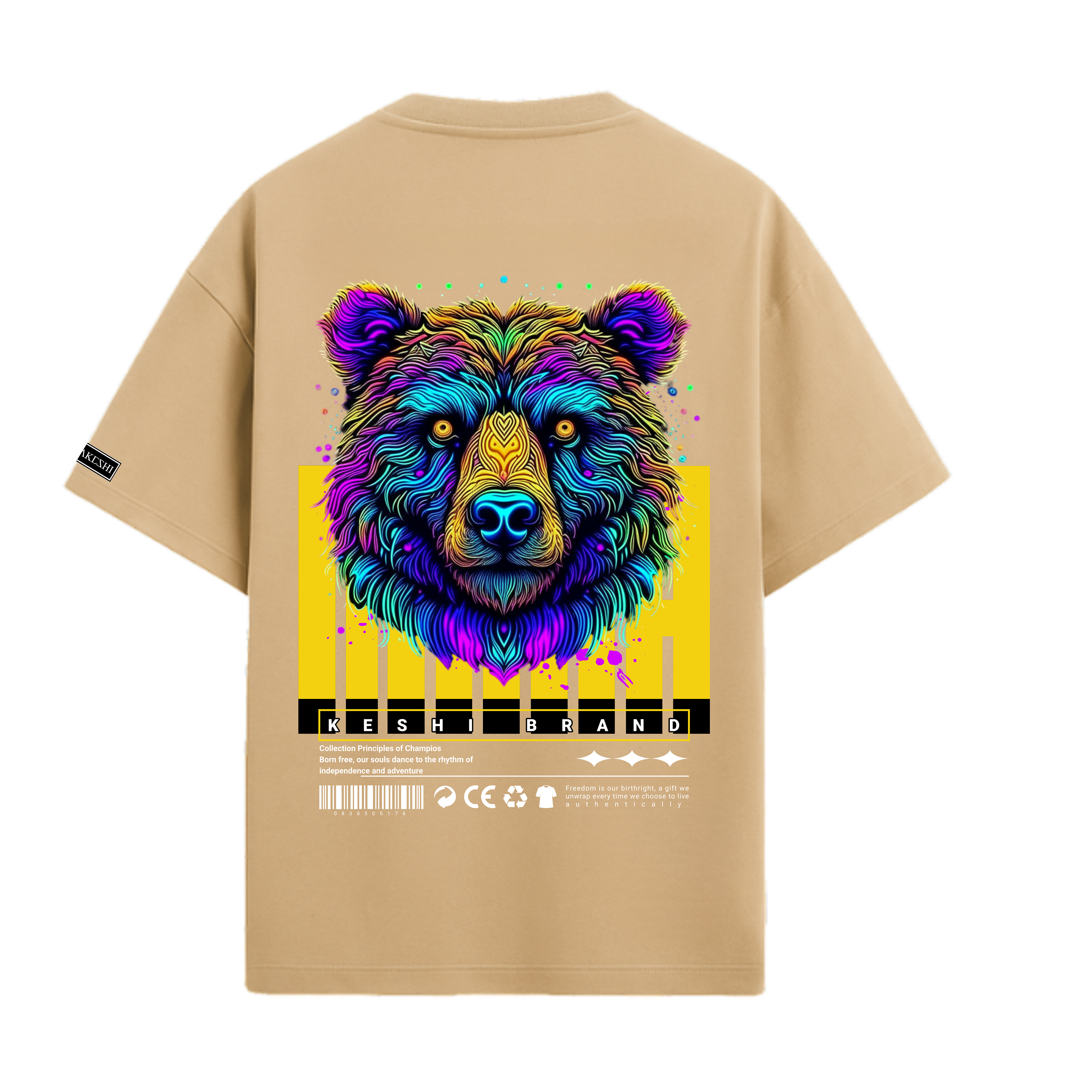 Oversized Bear Colors Blue