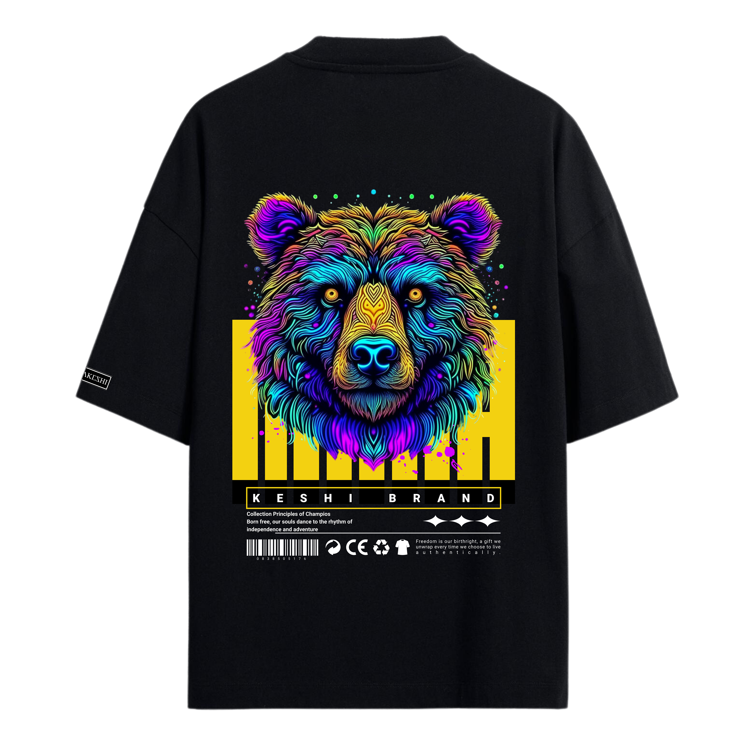 Oversized Bear Colors Blue