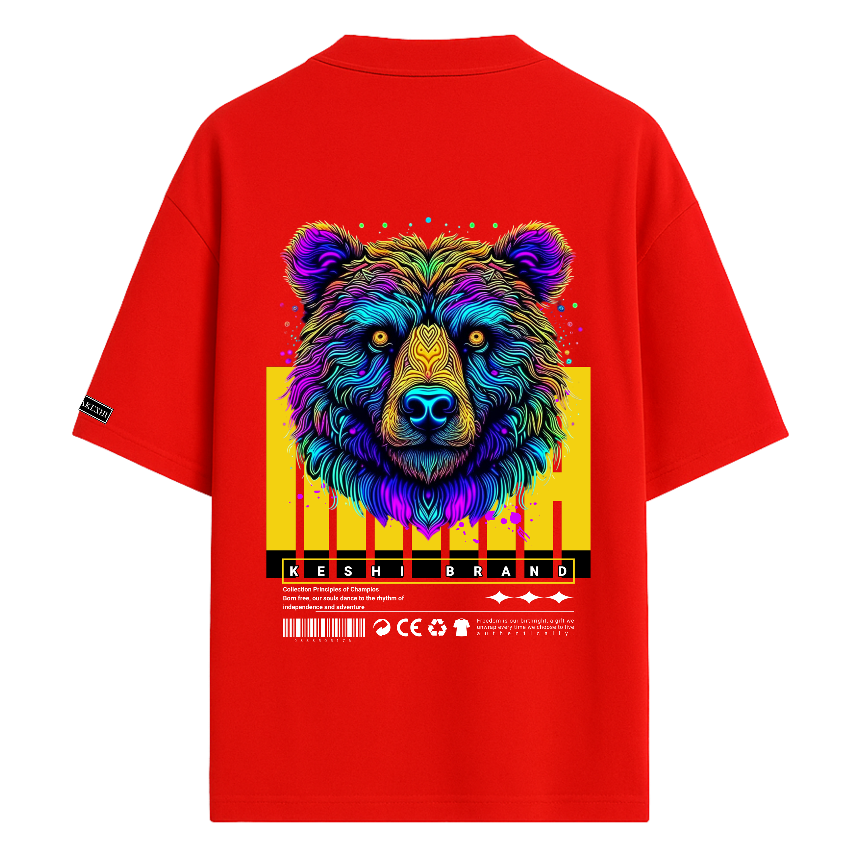 Oversized Bear Colors Blue