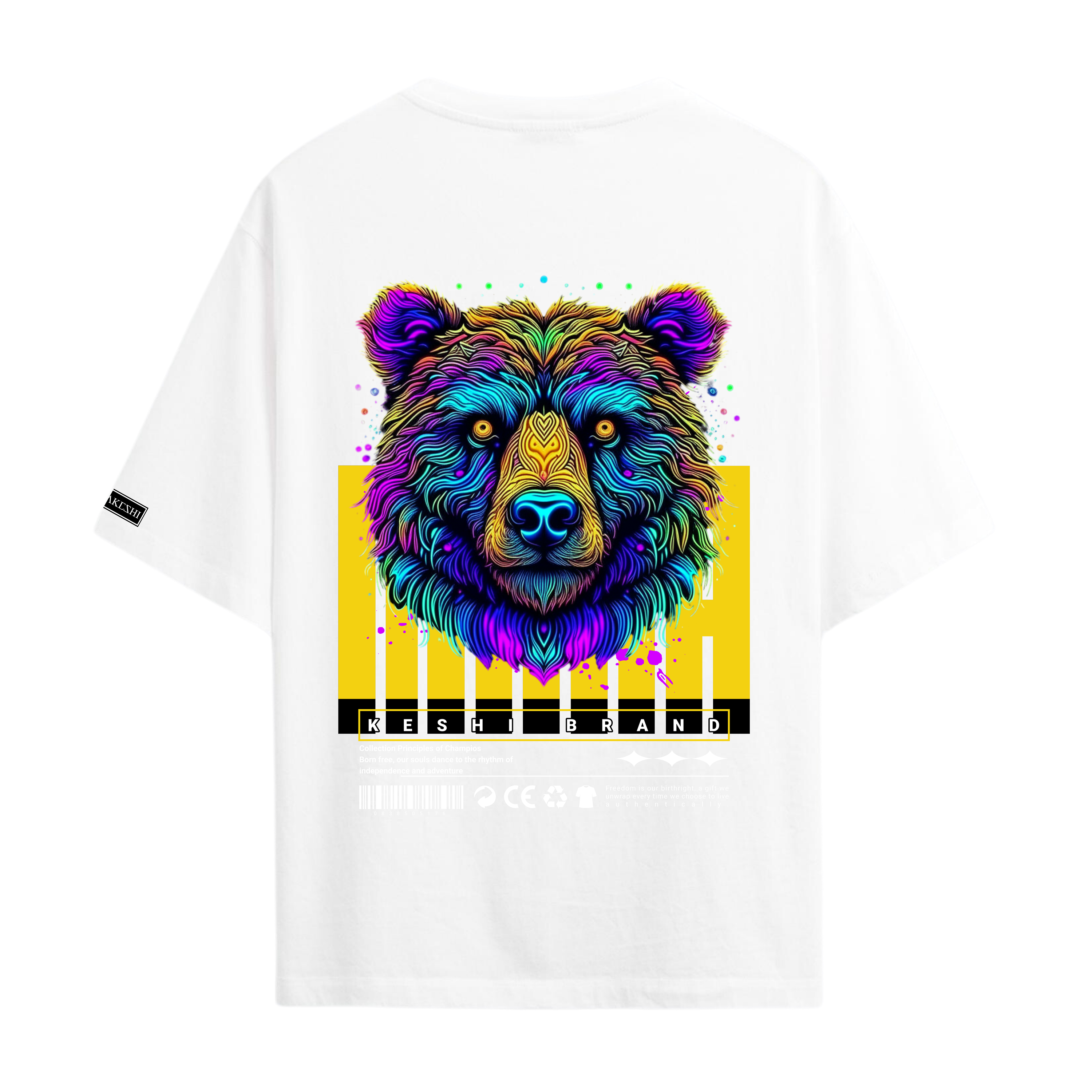 Oversized Bear Colors Blue