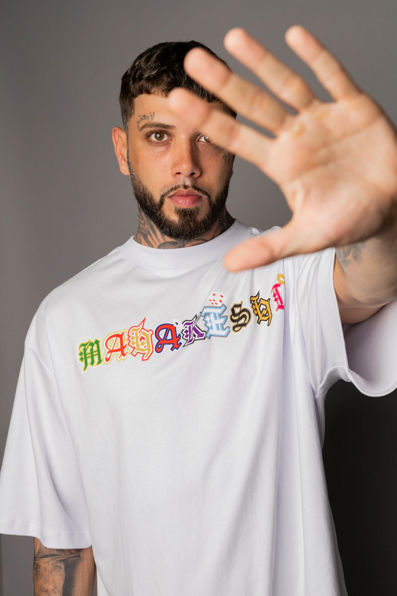 Oversized White Game Colors