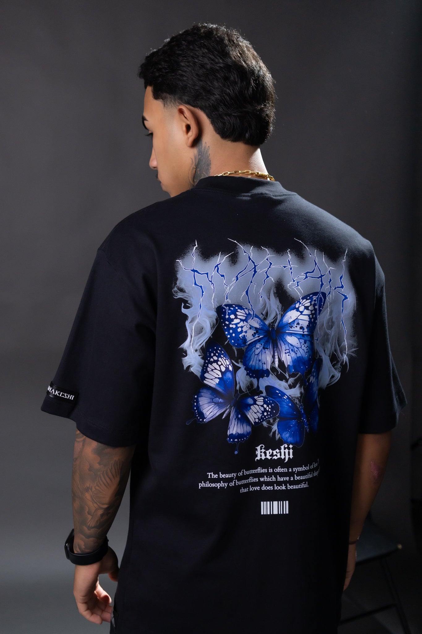Oversized Blue Butterfly