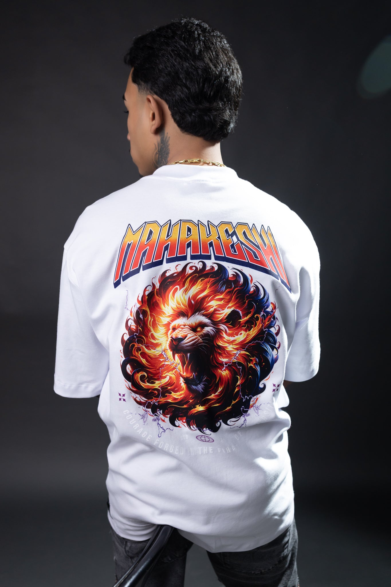 Oversized Lion Fire Space