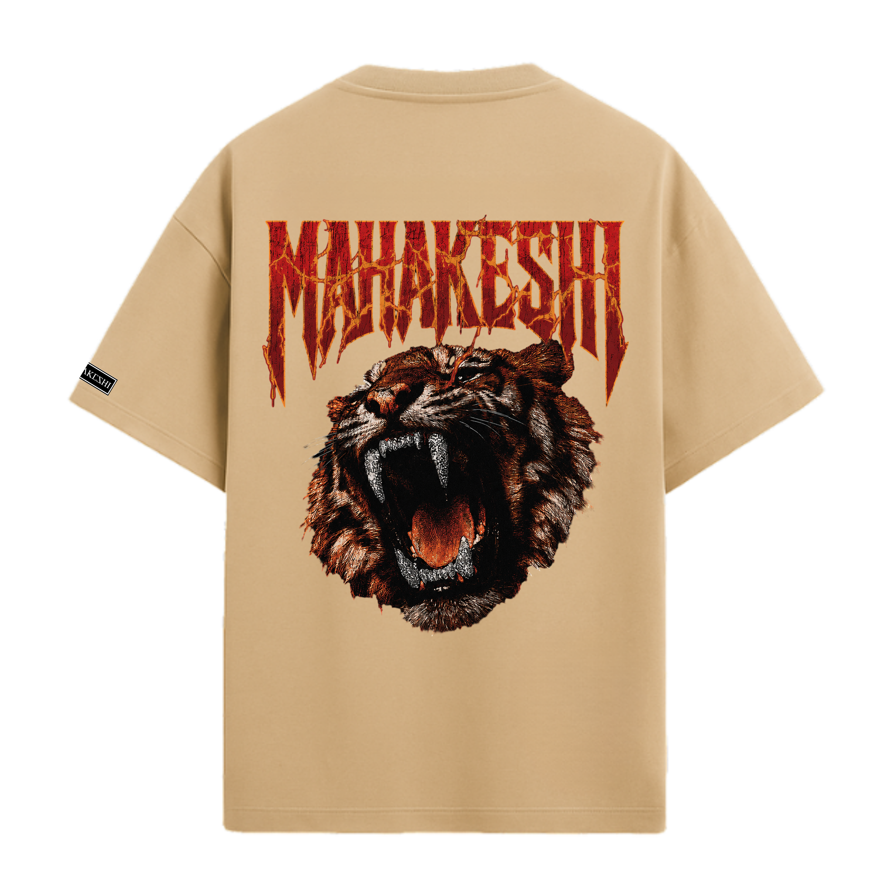 Oversized Tiger On Fire