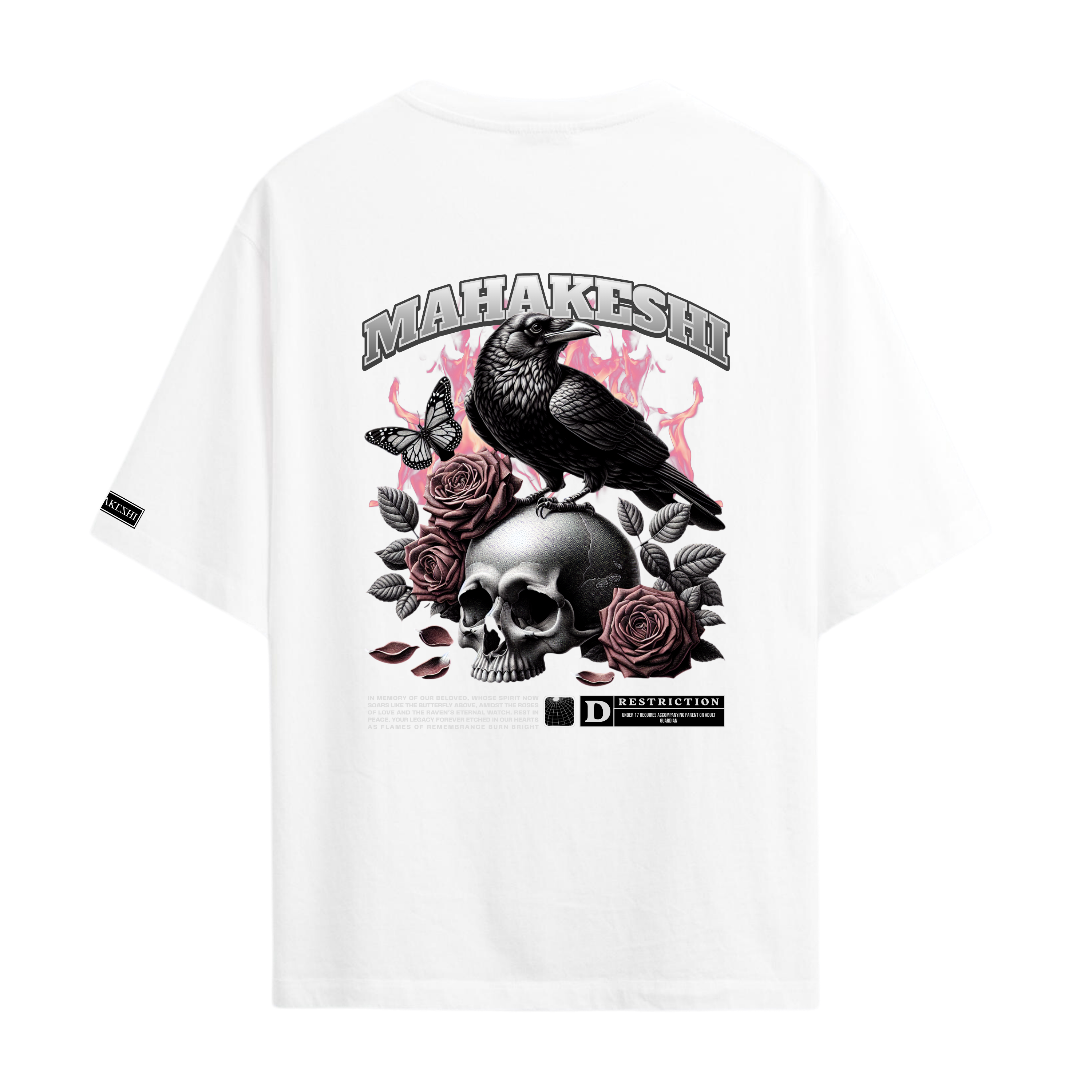 Oversized Skull Raven