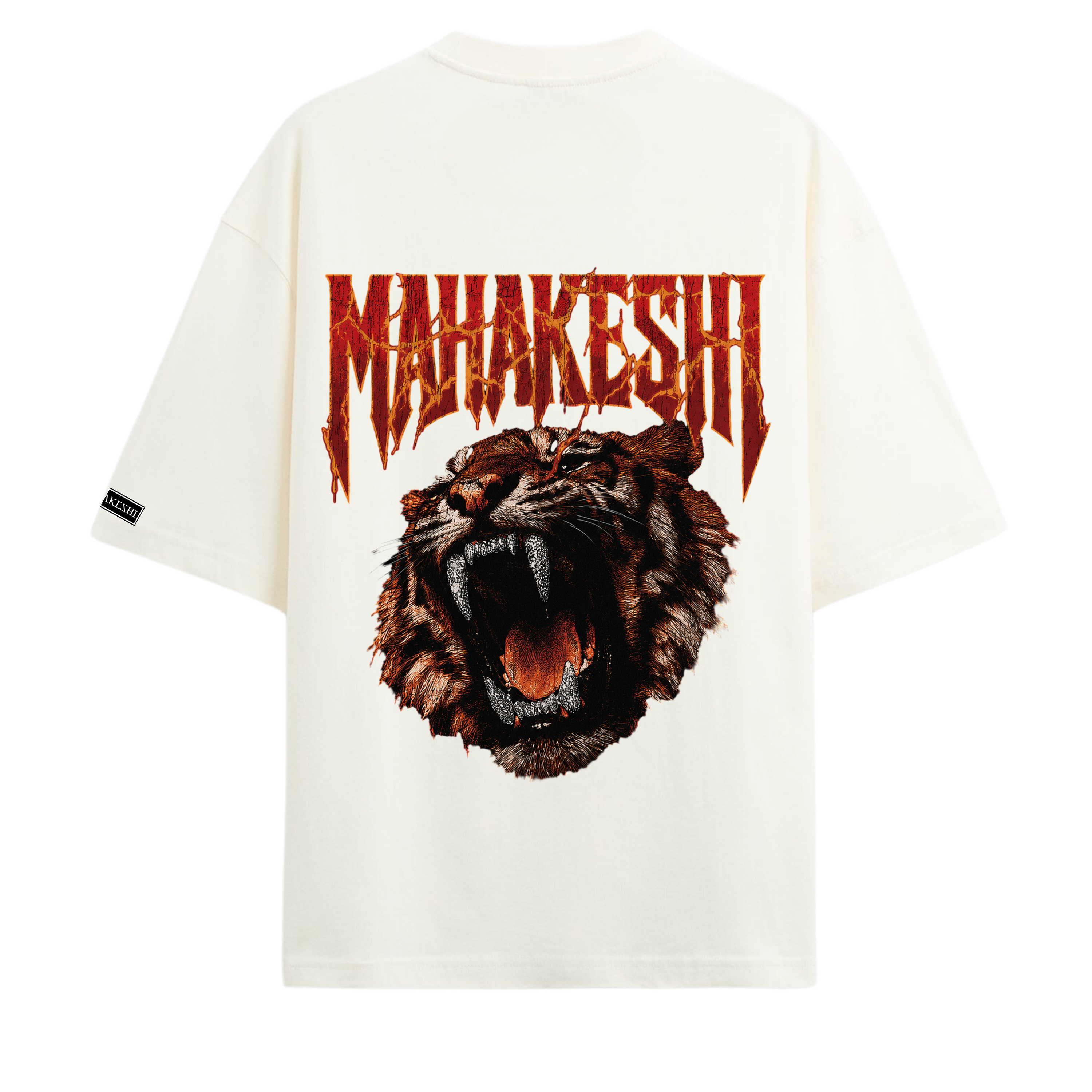 Oversized Tiger On Fire