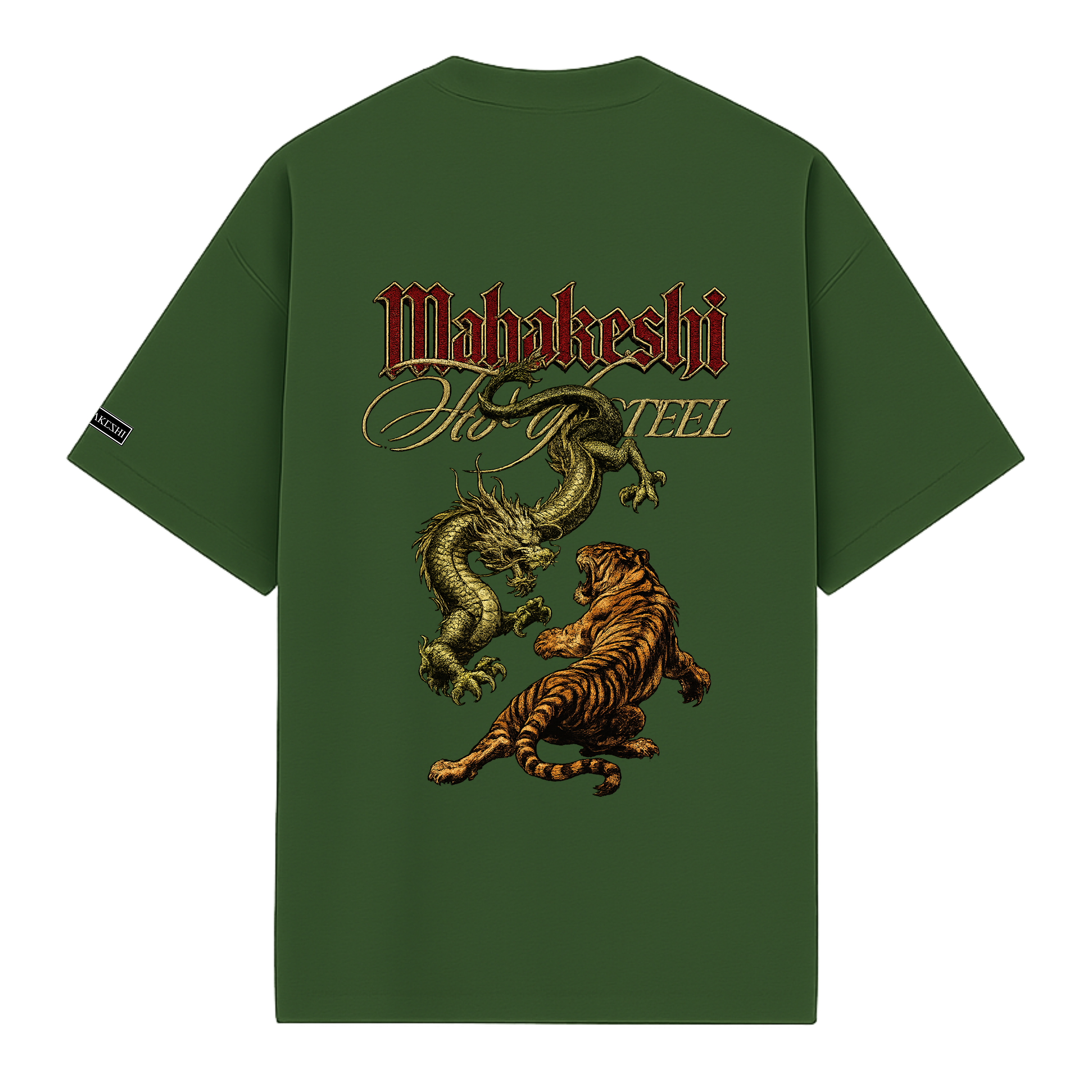 Oversized Tiger and Dragon Battle