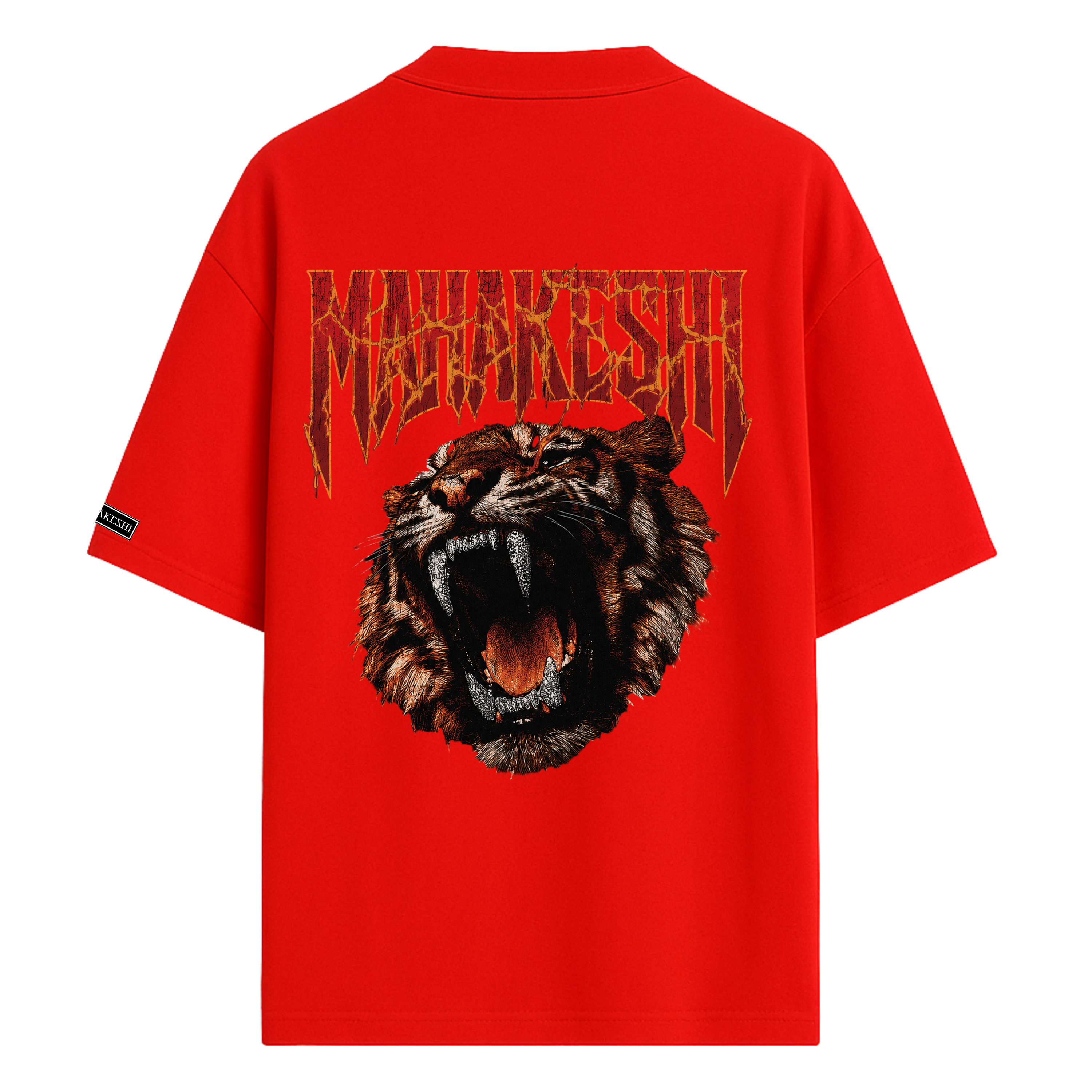 Oversized Tiger On Fire
