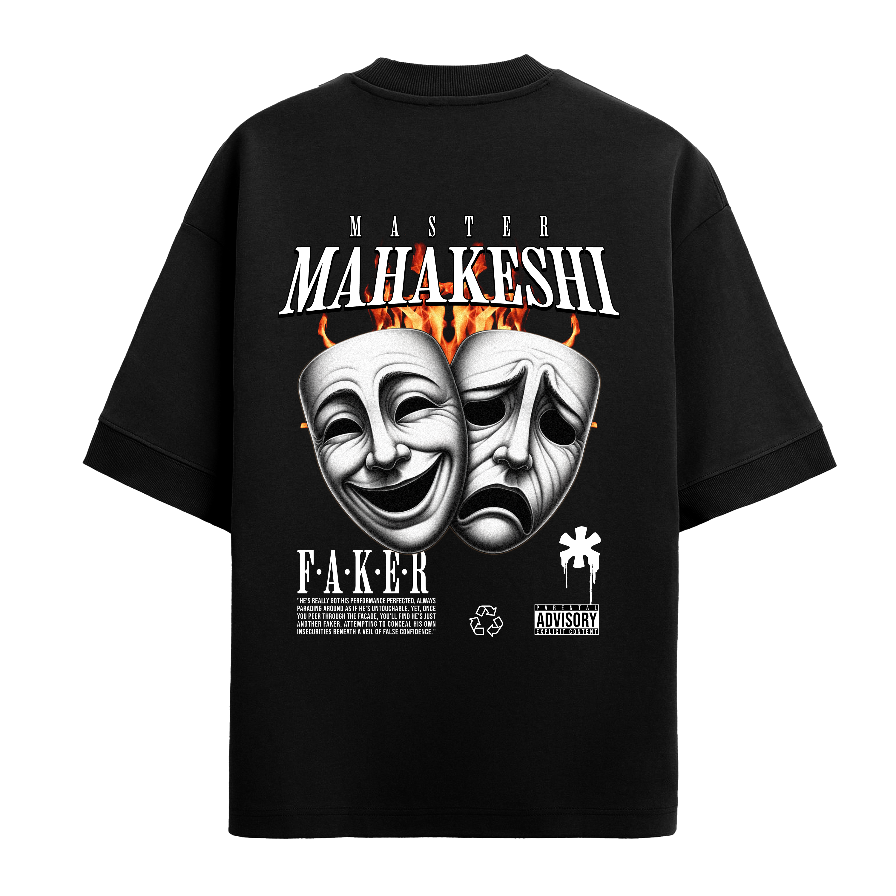 Oversized Poker Face