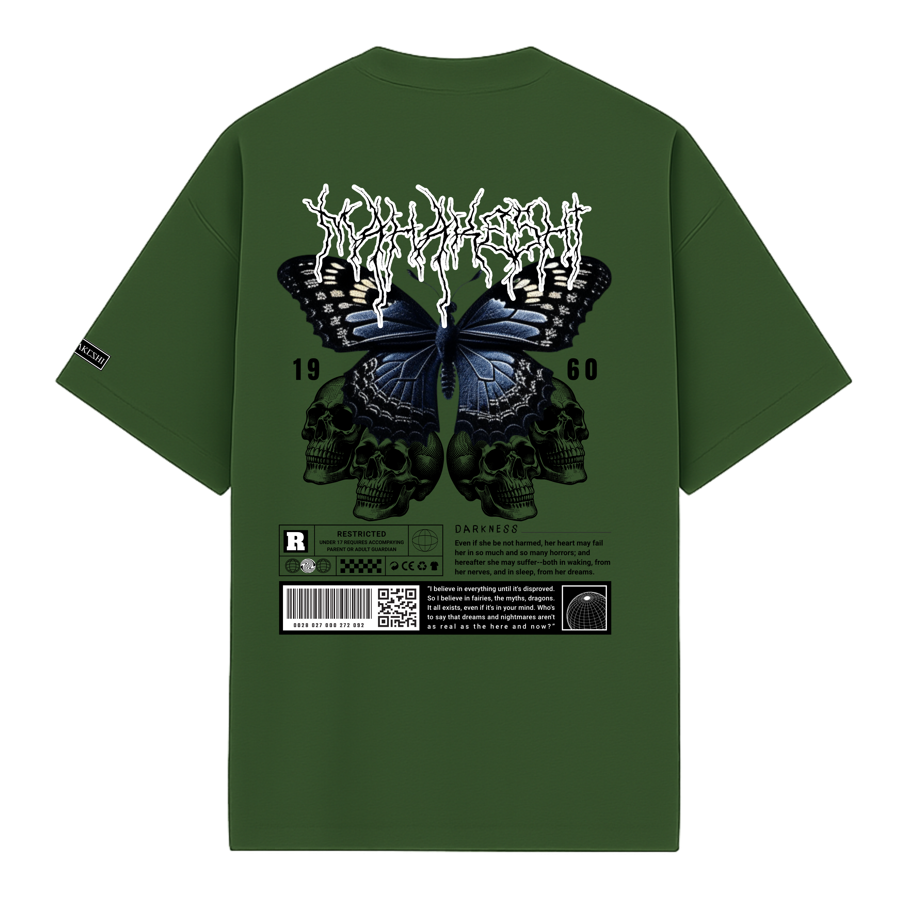 Oversized Skull Butterfly