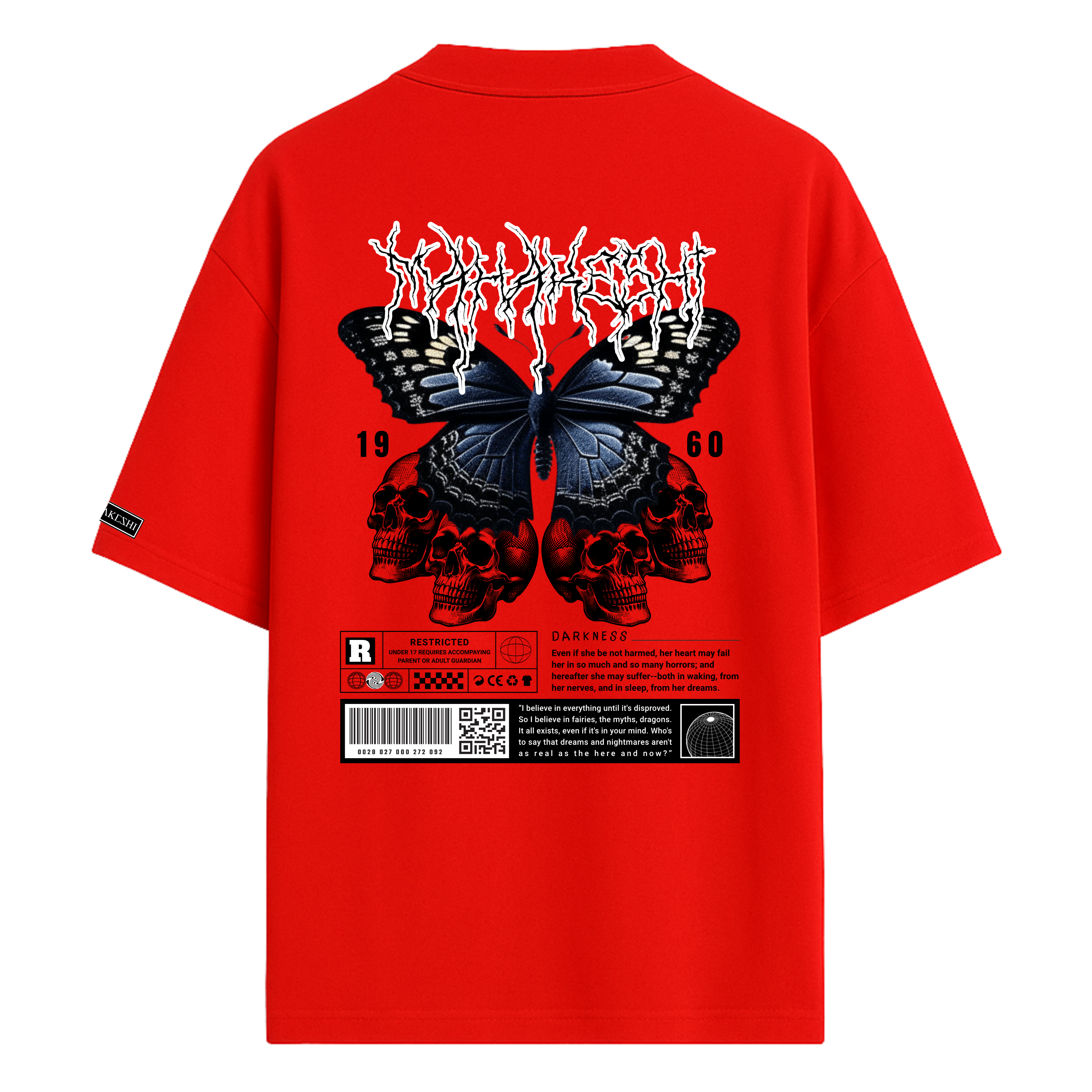 Oversized Skull Butterfly