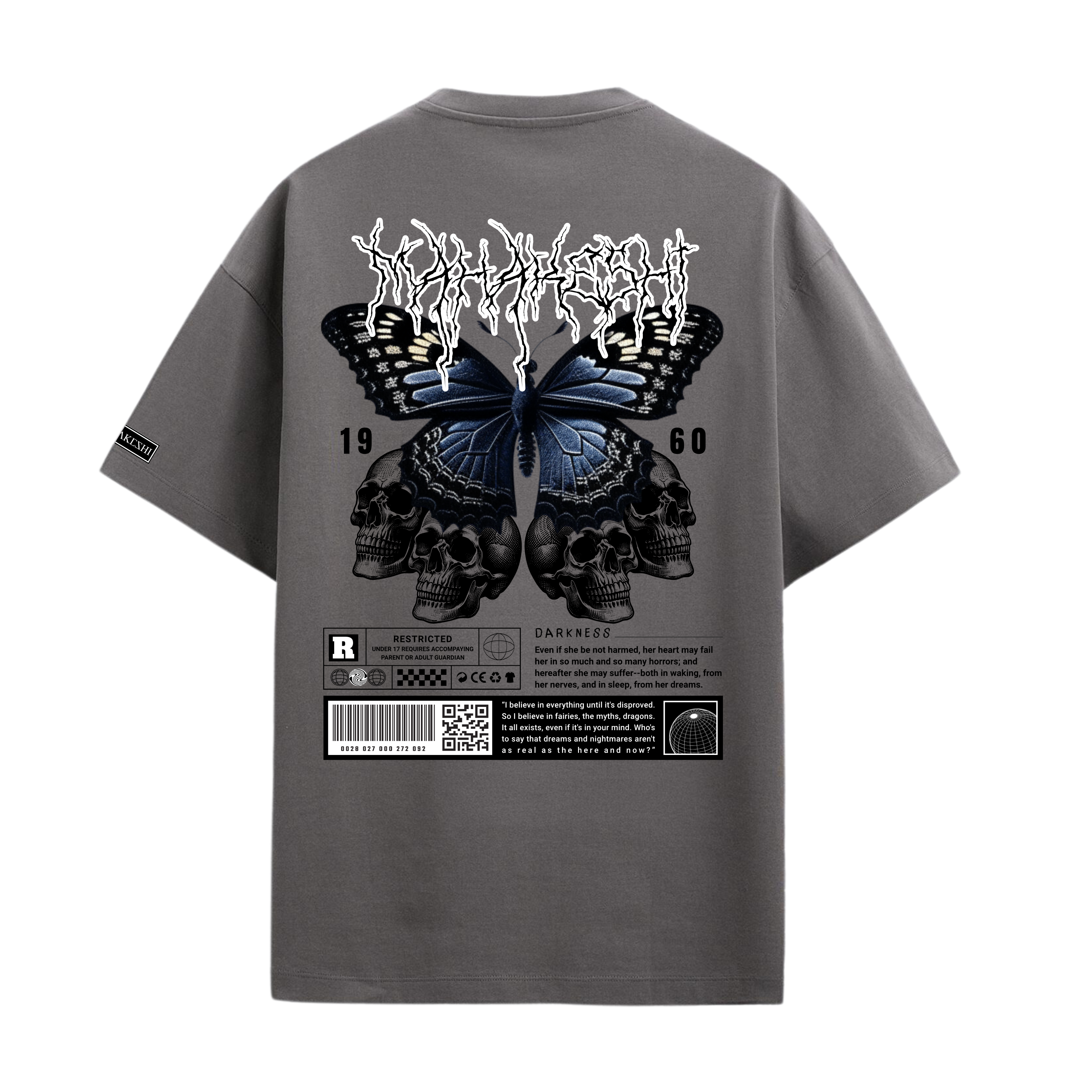 Oversized Skull Butterfly