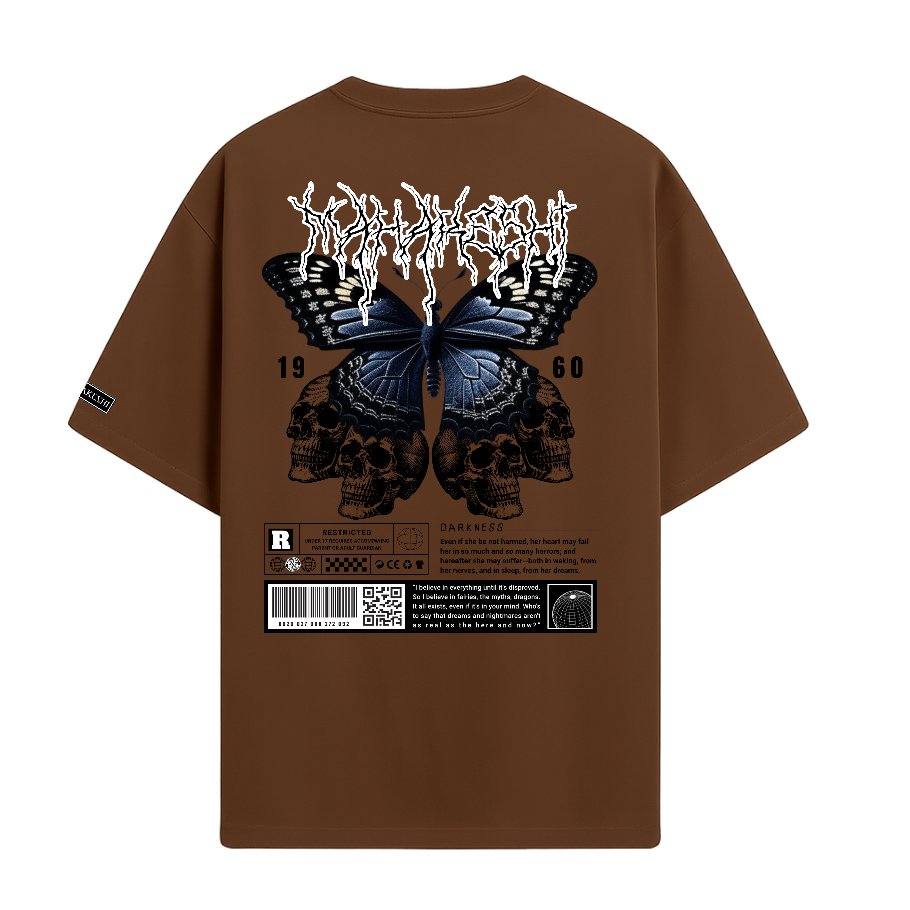 Oversized Skull Butterfly
